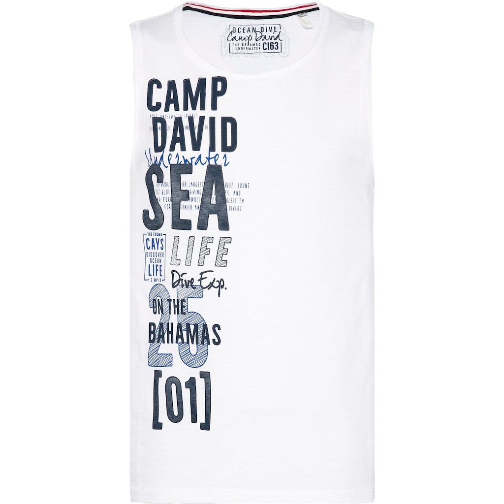 CAMP DAVID Tanktop, mit Logodruck