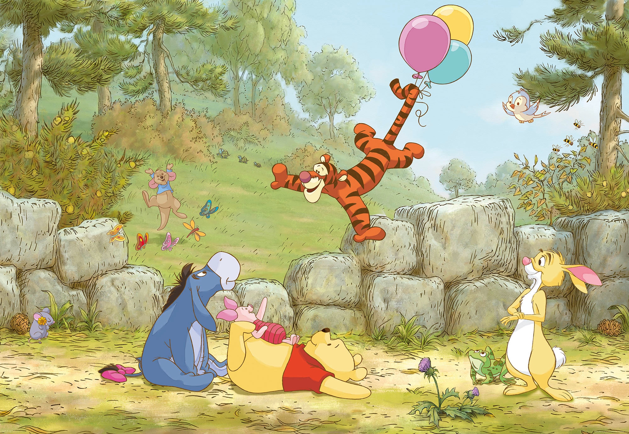 Komar Fototapete »Winnie Pooh Ballooning«, kaufen Jahren XXL Garantie 368x254 3 mit | Höhe) (Breite x online cm