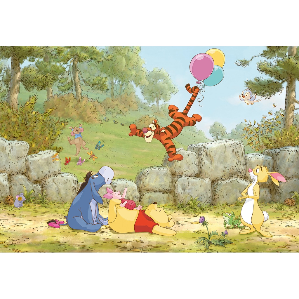 Komar Fototapete »Winnie Pooh Ballooning«