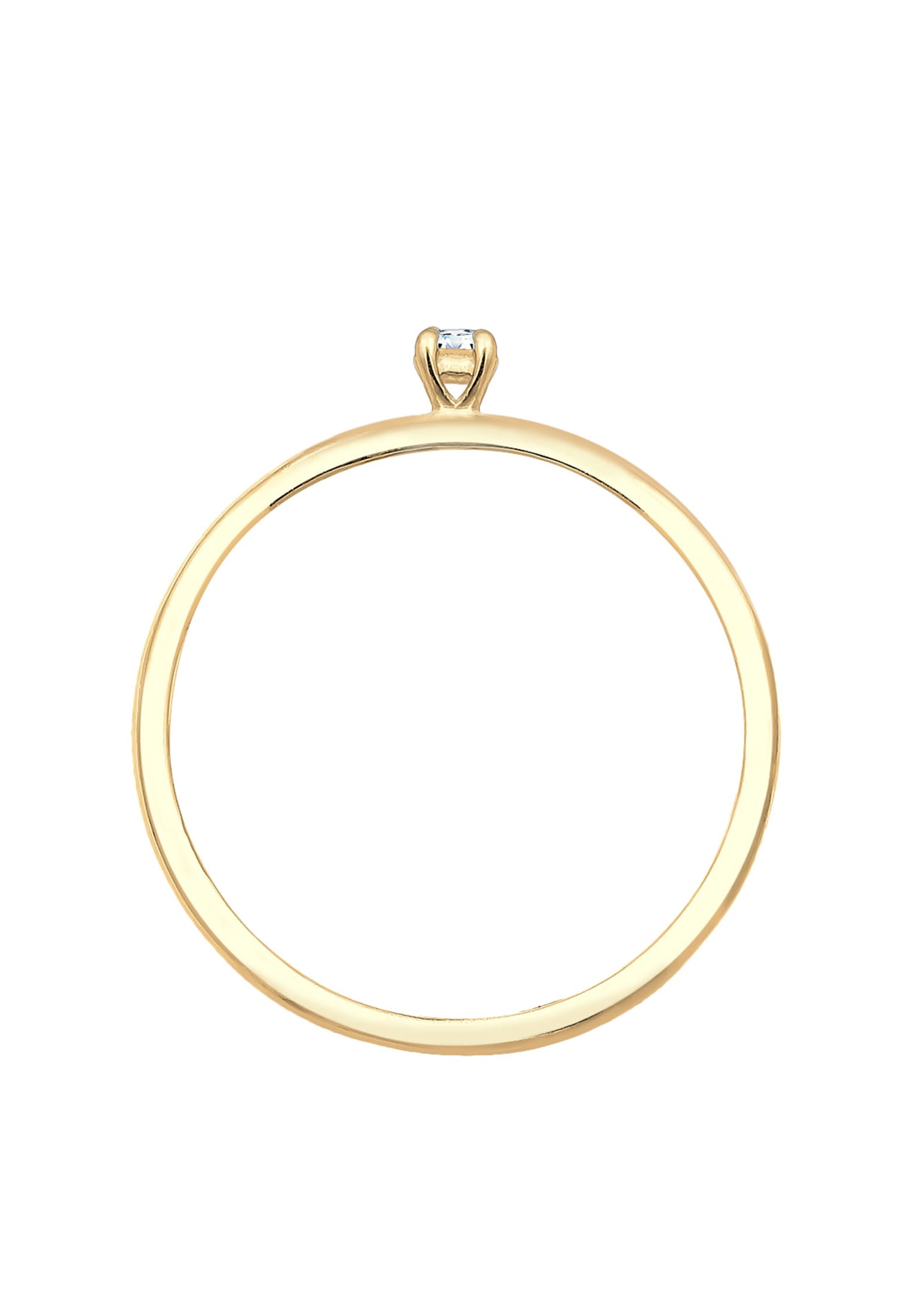 Elli DIAMONDS Diamantring »Ring Diamant Weiß Brillantschliff (0.015 ct) 585 Gelbgold«