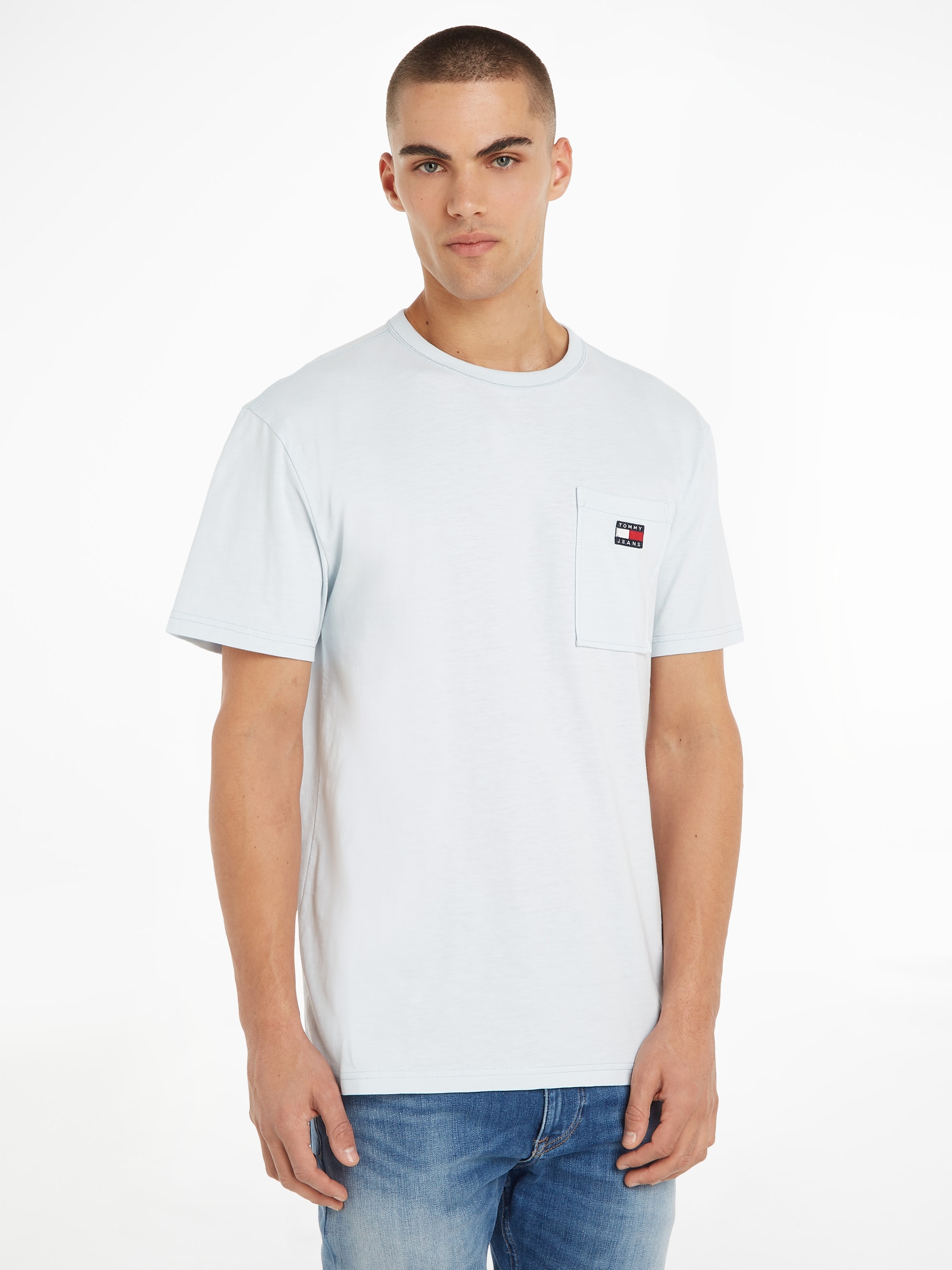 Tommy Jeans T-Shirt »TJM bei TEE« ♕ BADGE POCKET CLSC