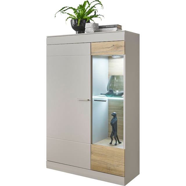 INOSIGN Vitrine »SCARA«, mit Applikation Zinneiche Dekor, Breite 90 cm, mit  Softclose-Funktion bequem kaufen