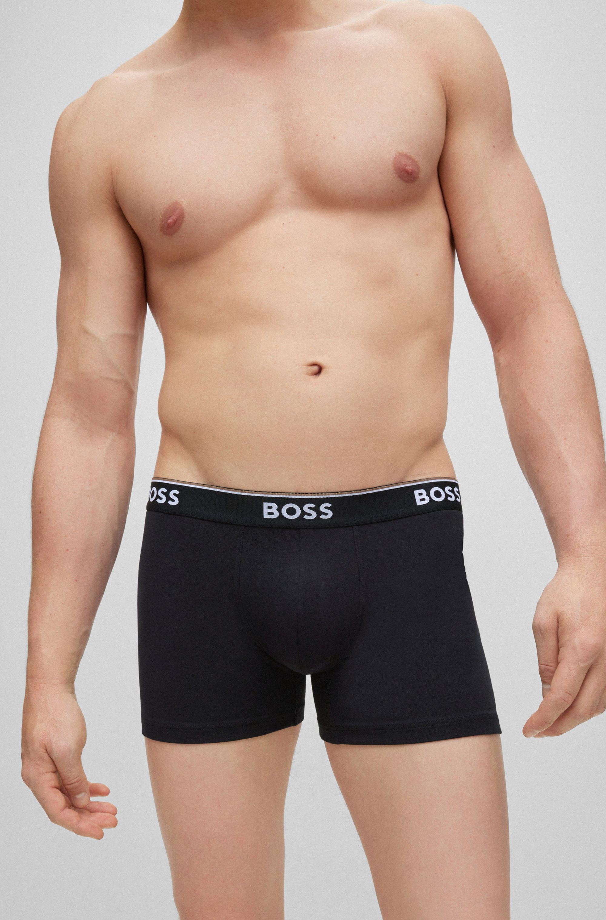 BOSS Boxer »Boxer 3 PACK« mit farblich passendem Webbund