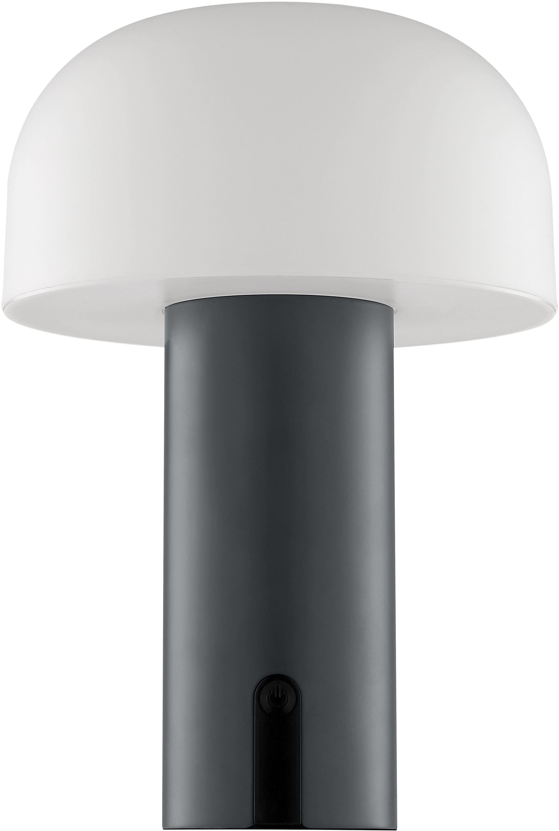 Brilliant LED Außen-Tischleuchte »Mattis« LED-Modul 1 Stk. Warmweiß mit Akku, 21 x 15 cm, 240 lm, 2700 K, dimmbar, IP44, grau/weiß