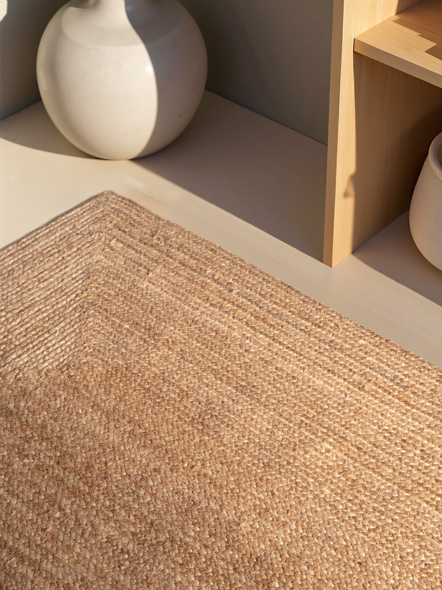 HANSE Home Teppich »Sharmila Juteteppich«, rechteckig, 9 mm Höhe, 100% Jutefaser, Natur, Wohnzimmer, Esszimmer, Flur, Boho, Skandi