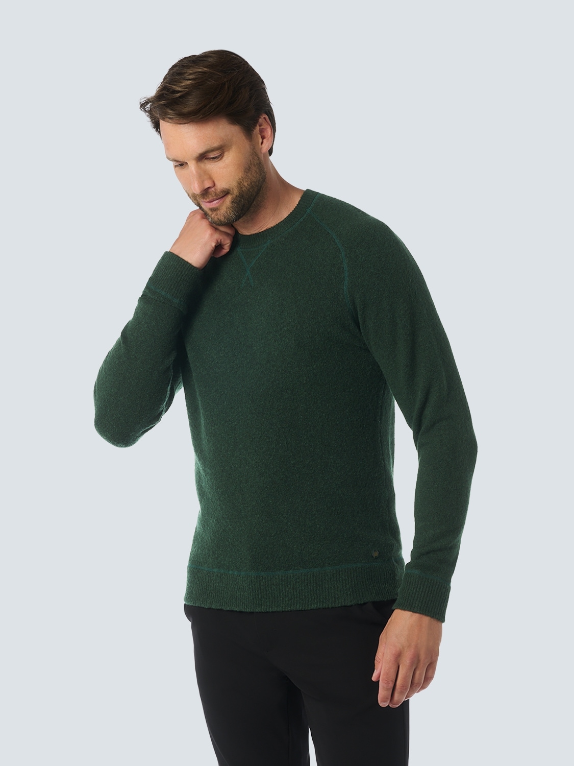 Strickpullover, in melierter Optik