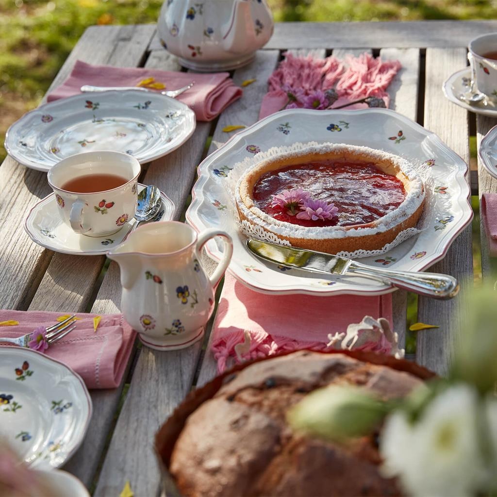 Villeroy & Boch Tasse »Frühstückstassen Petite Fleur 260 ml 6er Set weiß« Spülmaschinengeeignet, Mikrowellengeeignet