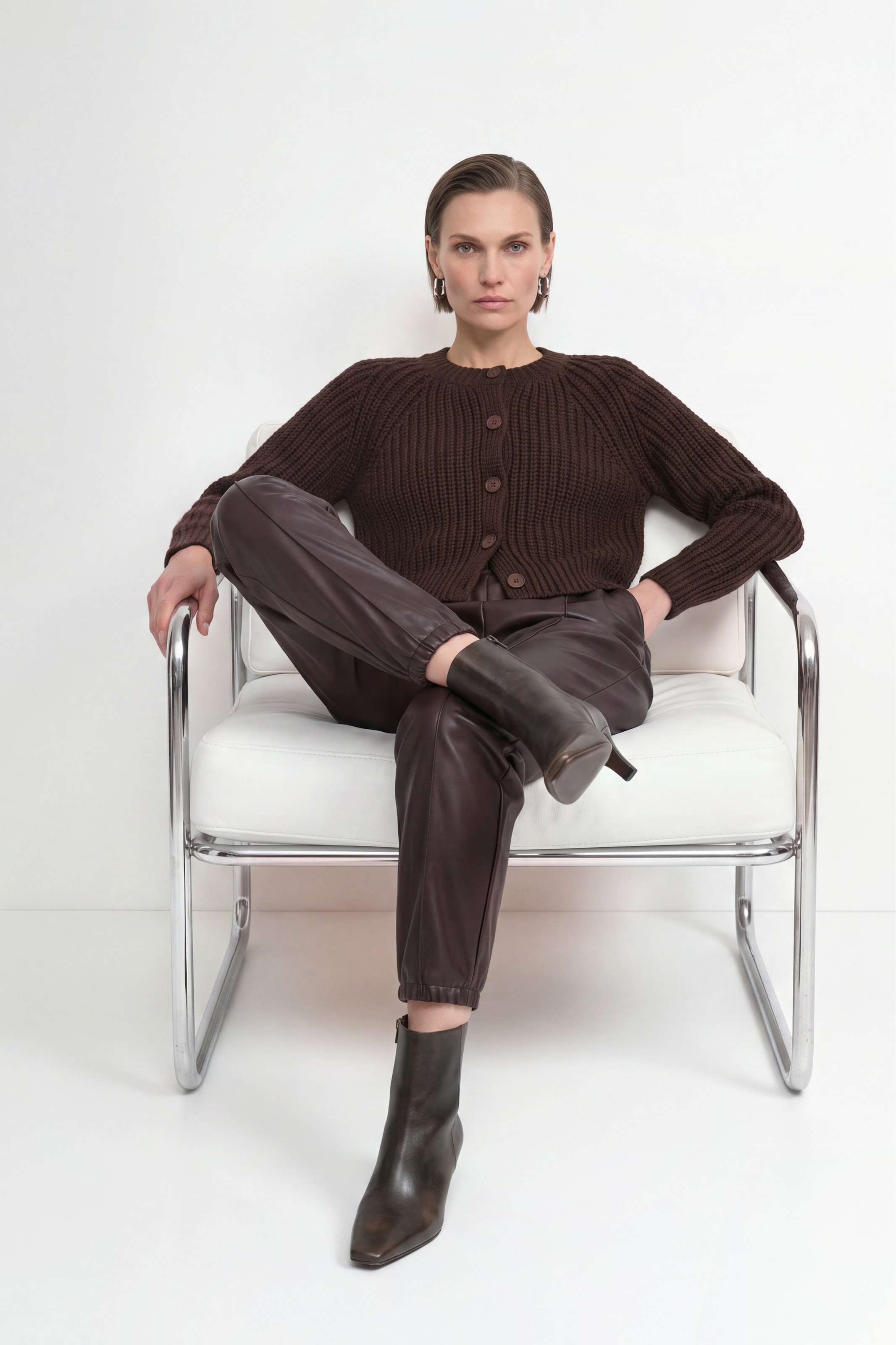 RICHROYAL Strickjacke Regular fit mit Rundhalsausschnitt