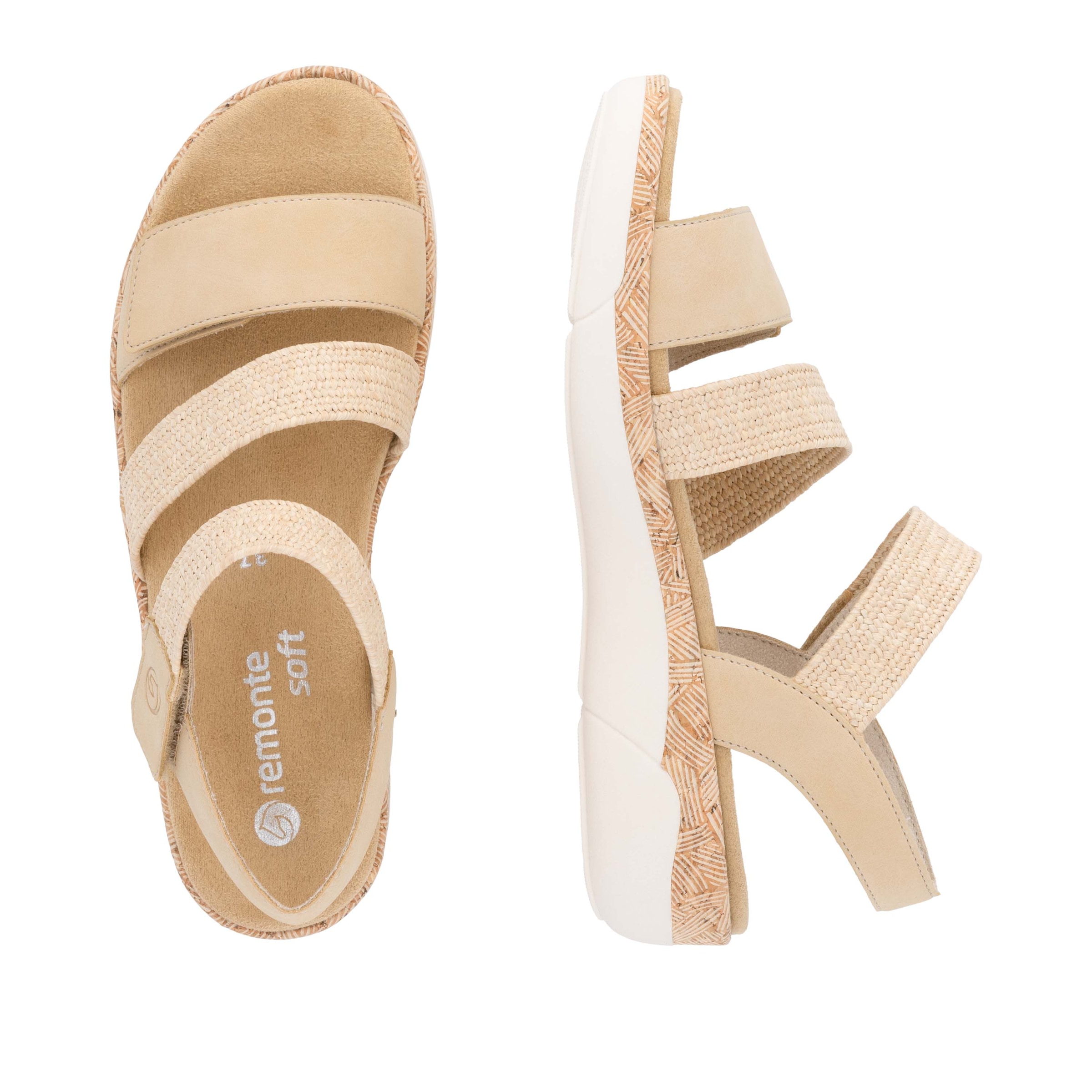 Remonte Keilsandalette, Riemchensandale, Bequemschuh, Sommerschuh mit Soft-Fußbett