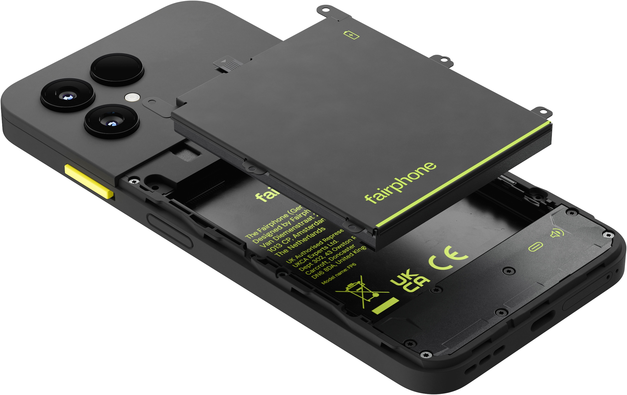Fairphone Smartphone »Das Fairphone ( Gen. 6 )« Horizon Black