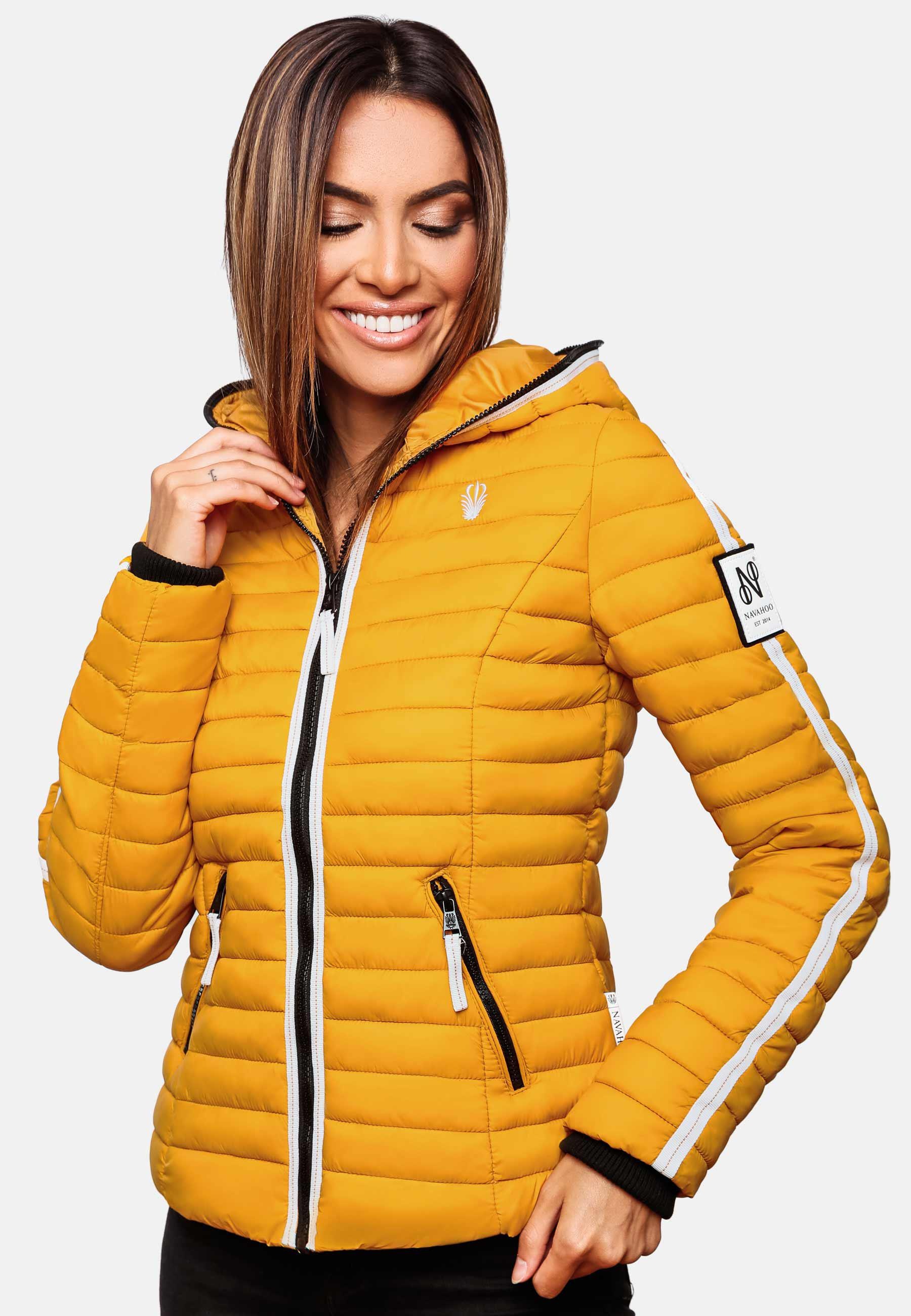 Navahoo Steppjacke »Übergangsjacke Kimuk Prc«, mit Kapuze, leichte Übergangsjacke mit Kapuze