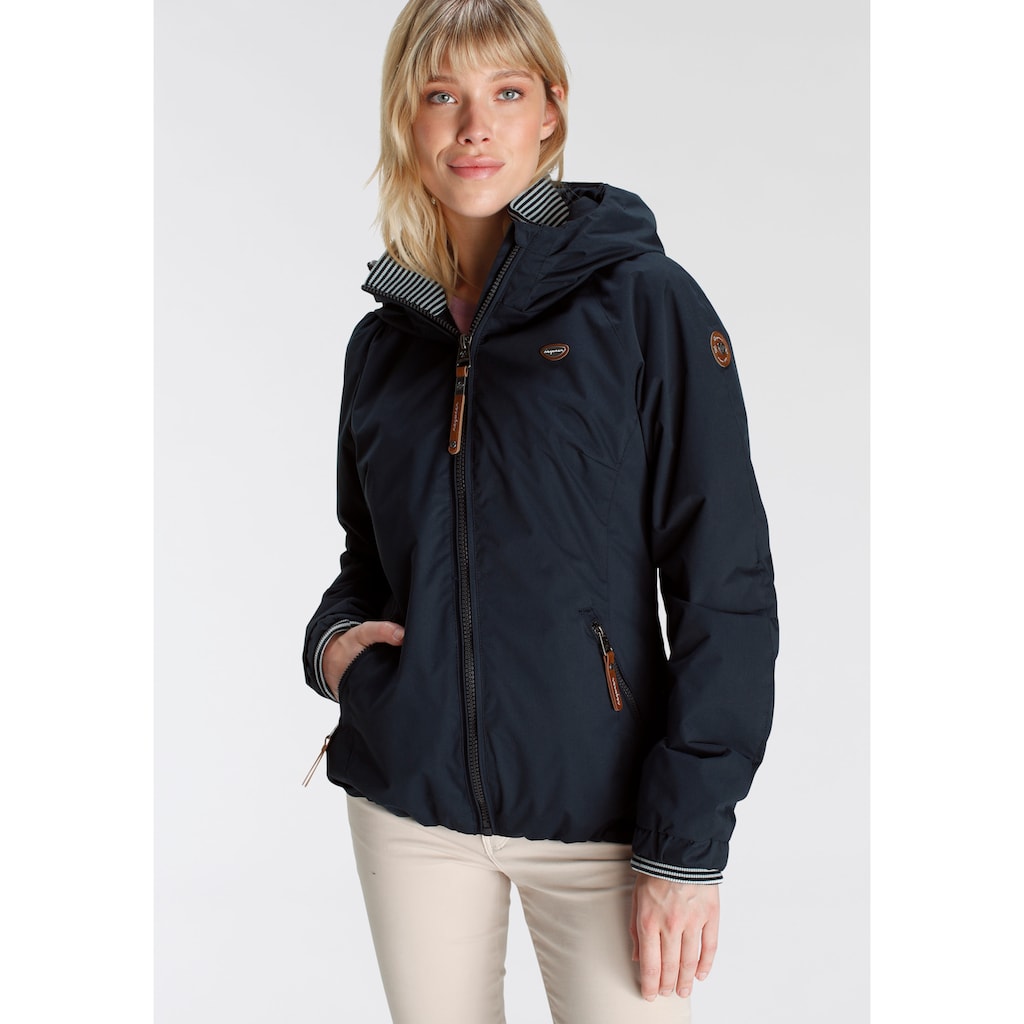 Ragwear Outdoorjacke »DIZZIE UNI O«, mit Kapuze, trendige Übergangsjacke mit Kapuze