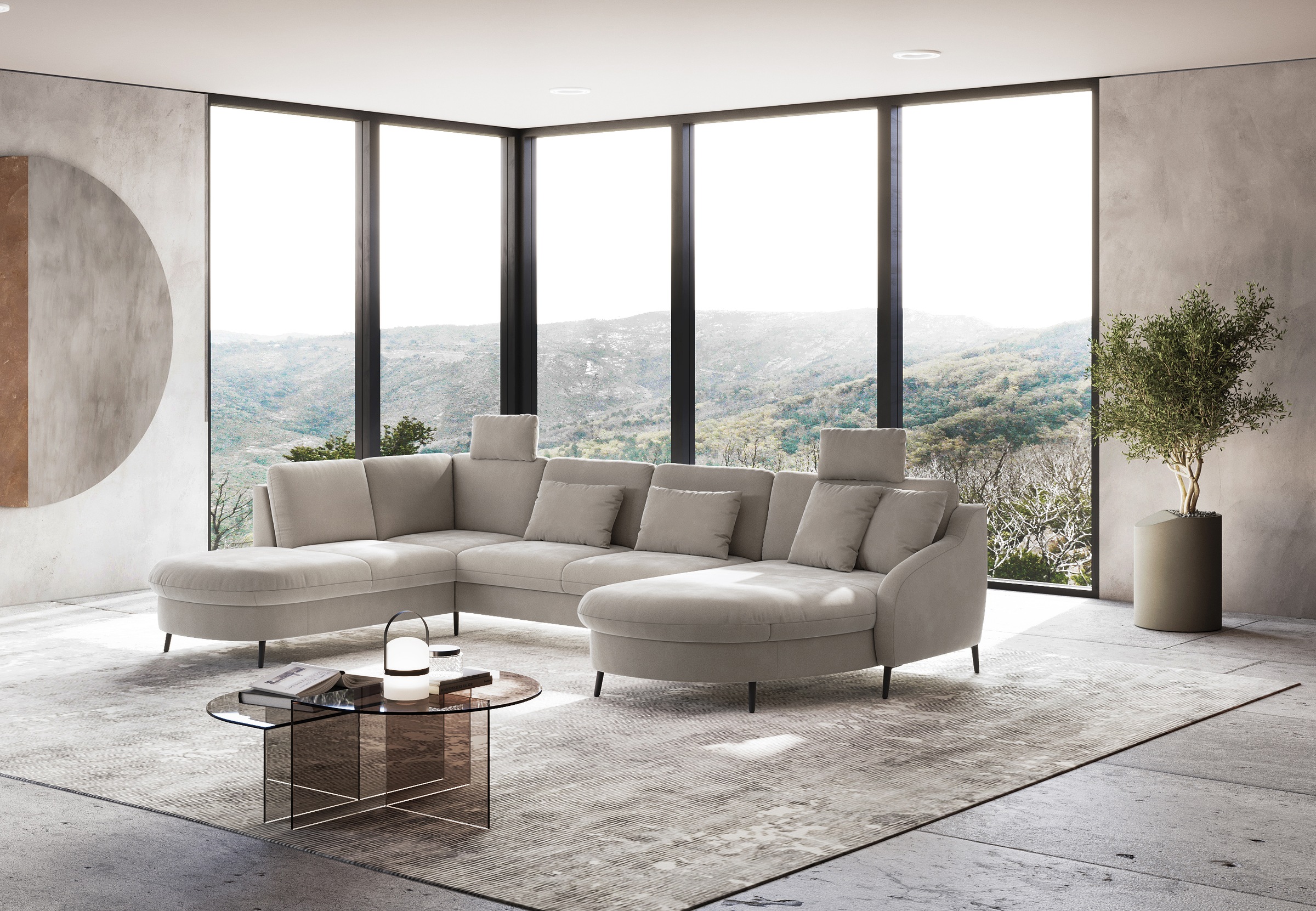 sit&more Wohnlandschaft »Soul U-Form«, wahlweise mit Bett und Bettkasten