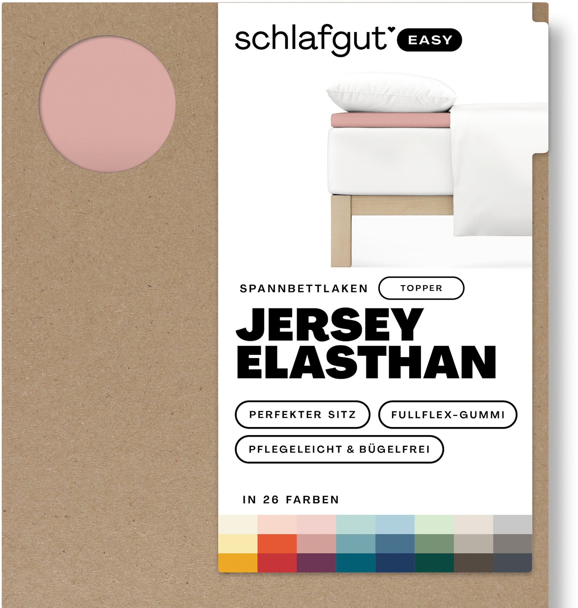 Schlafgut Spannbettlaken »EASY Jersey Elasthan Topper« MADE IN GREEN by OEKO-TEX®