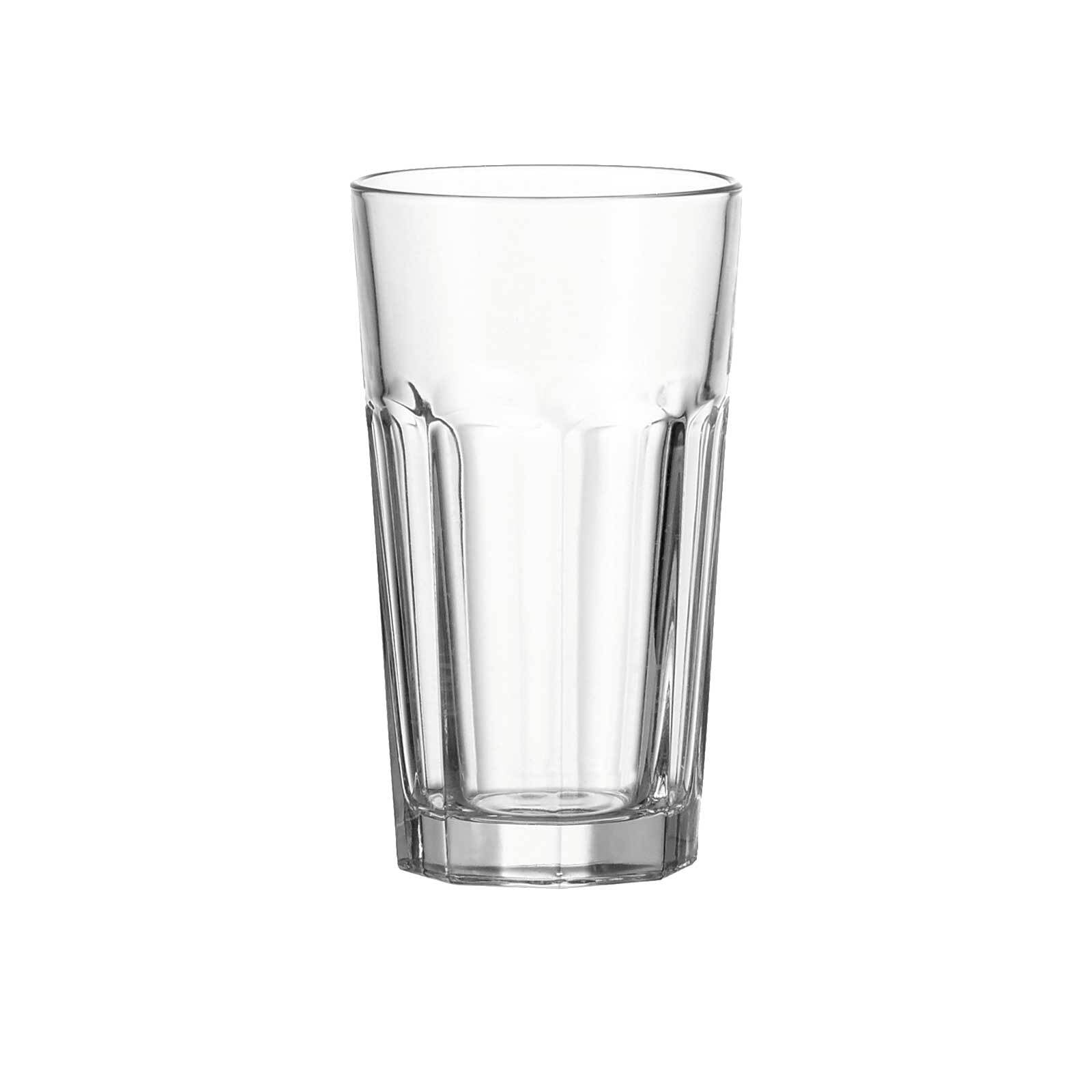 LEONARDO Longdrinkglas »Longdrinkgläser Rock 540 ml 4er Set transparent«