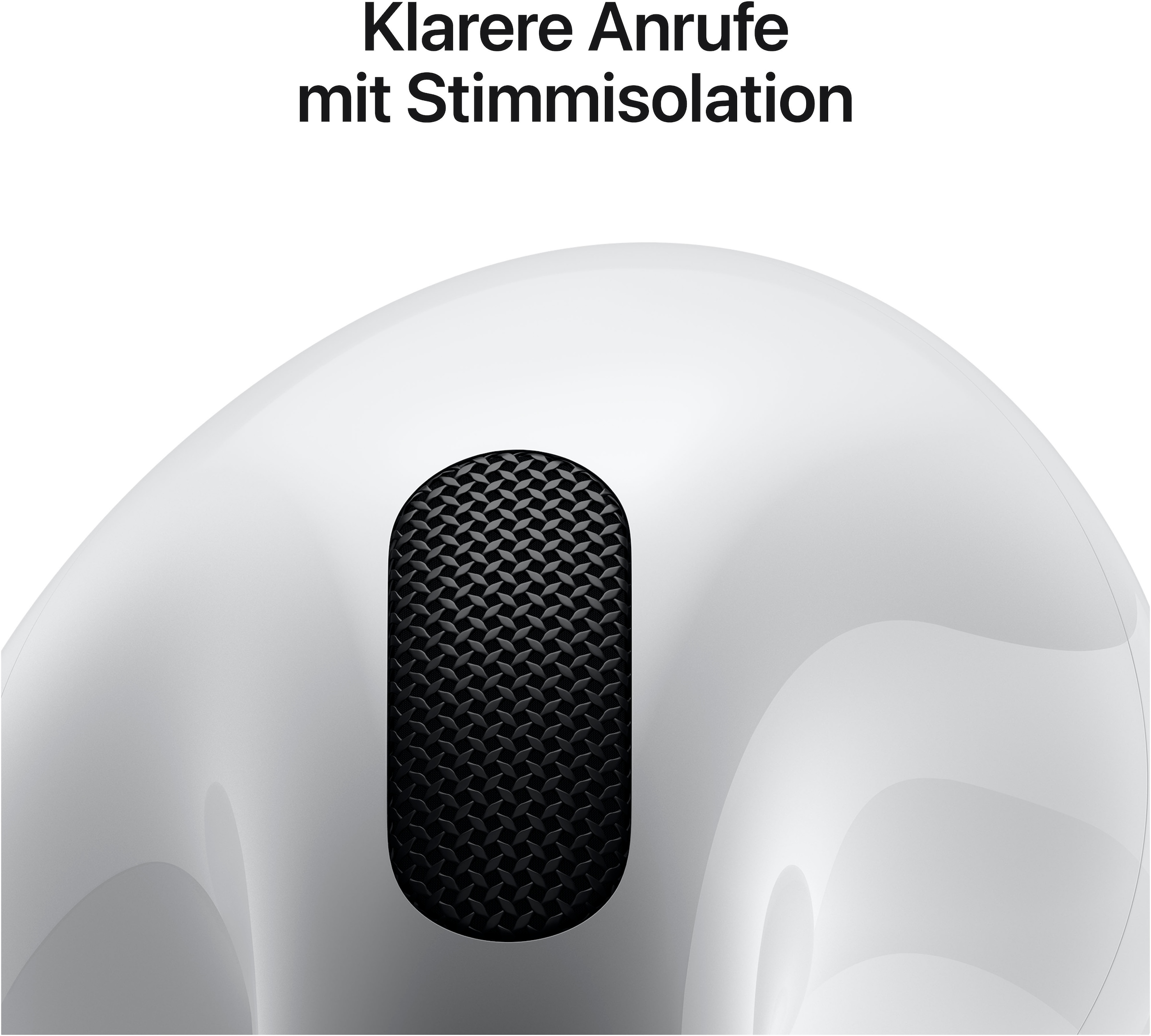 Apple wireless In-Ear-Kopfhörer »AirPods 4 ANC«, Bluetooth, Transparenzmodus-kompatibel mit Siri-integrierte Steuerung für Anrufe und Musik