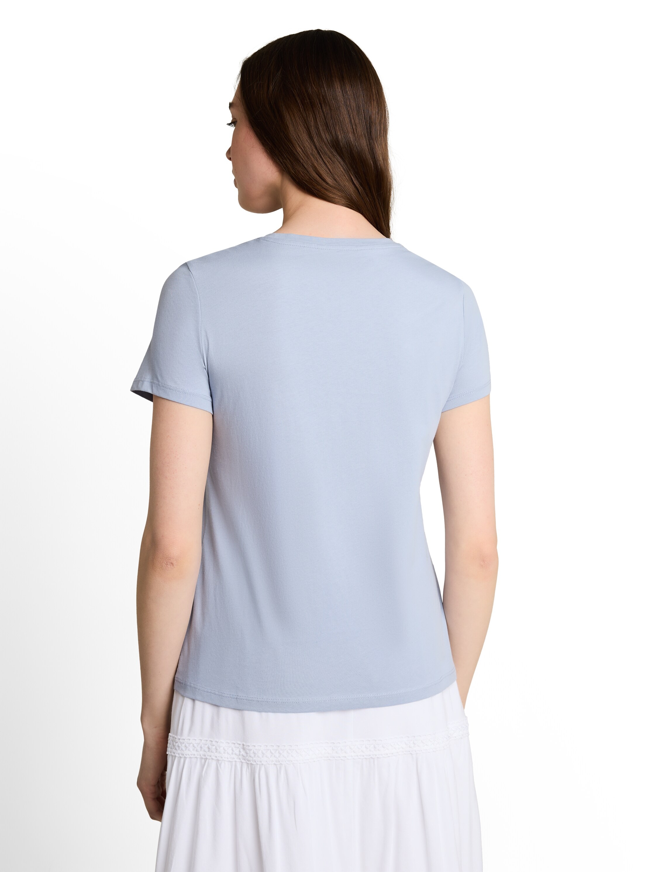TOM TAILOR Denim Kurzarmshirt Sommershirt mit Stickerei
