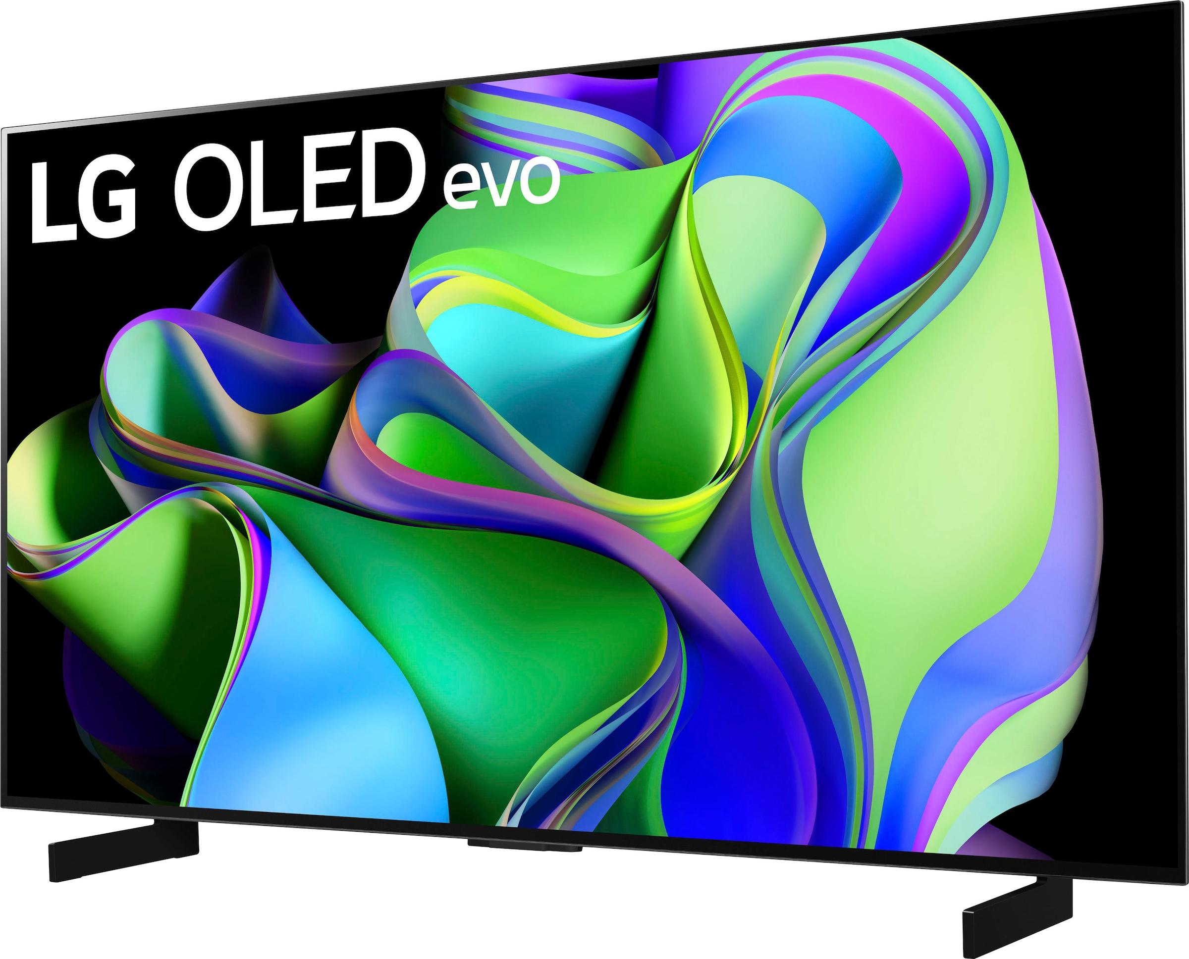 LG OLED-Fernseher Twin Zoll, Smart-TV, Tuner ➥ 4K cm/42 Jahre »OLED42C37LA«, 106 Garantie Ultra XXL HD, α9 Hz, OLED 3 Gen6 120 evo, UNIVERSAL | 4K zu AI-Prozessor, bis Triple
