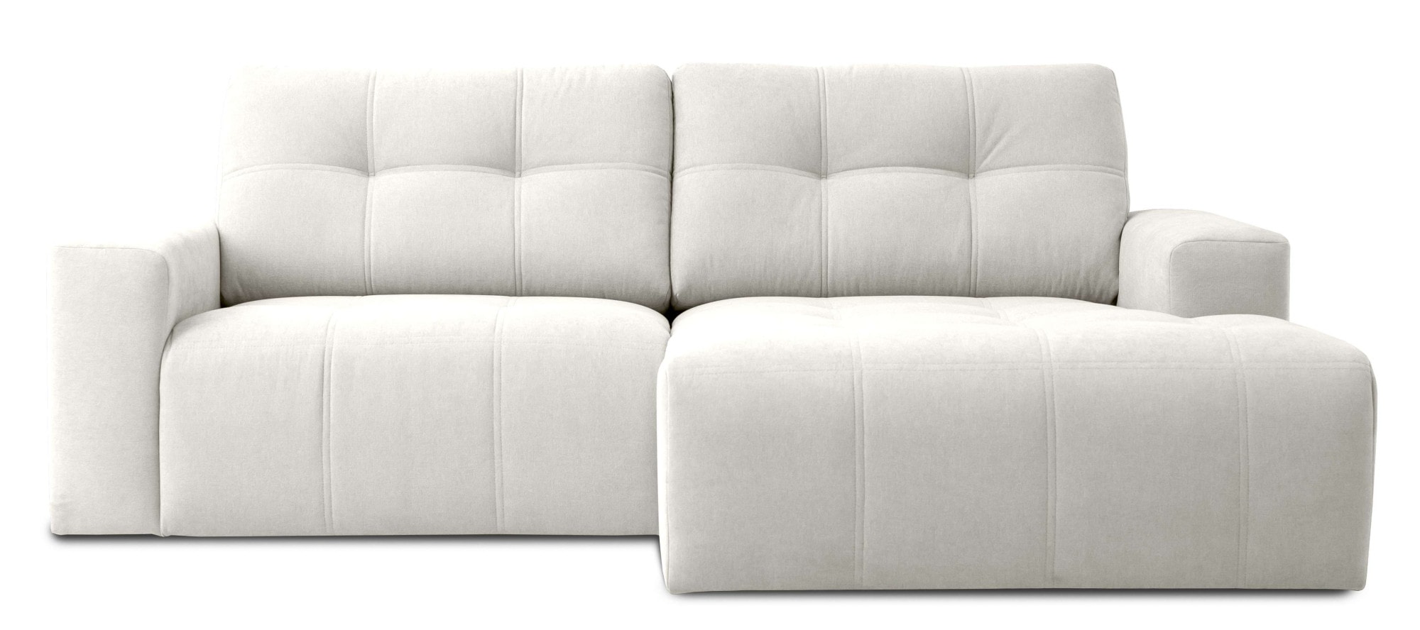 Home affaire Ecksofa »Turnon, Lounge-sofa, Breite 221 cm«, Chenille, mit Knopf- und Doppelsteppung, elegantes Aussehen