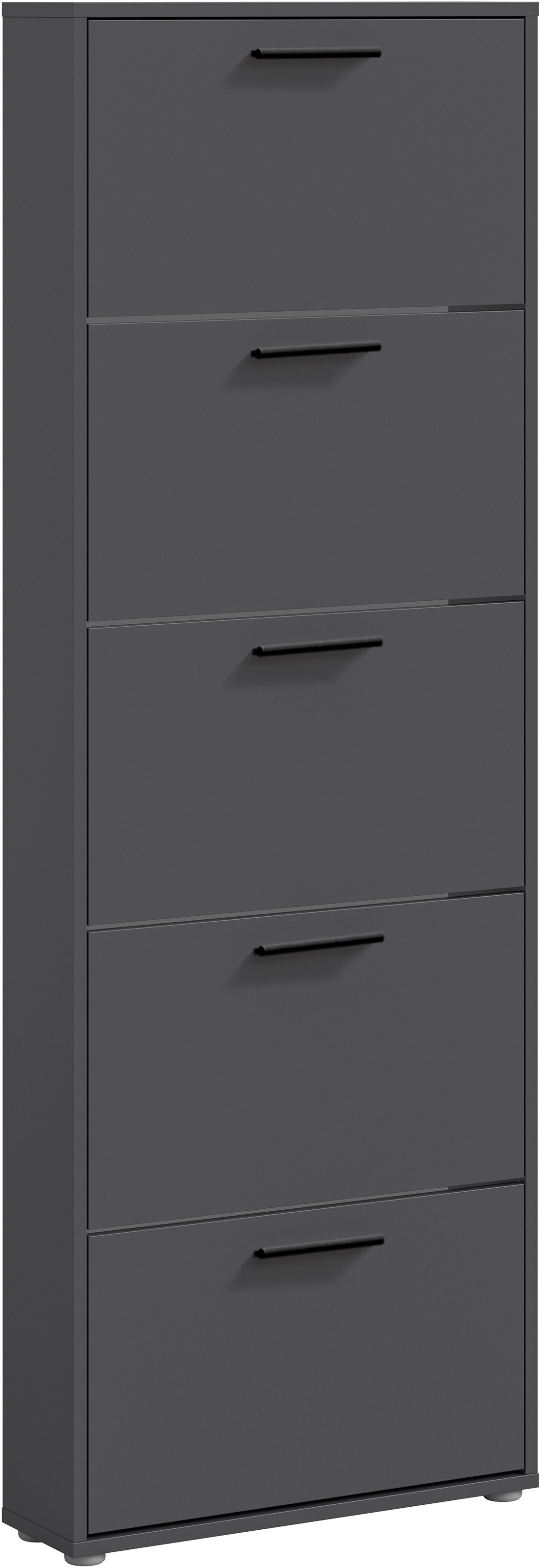 HBZ Schuhkommode »Sam Schuhkipper, Schuhschrank BxHxT 59x169x17 cm«, (1 St.), mit 5 Klappen