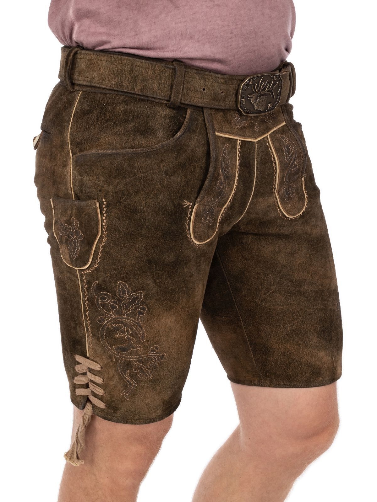 Spieth & Wensky Lederhose »Lederhose HAVEL tabak holz«