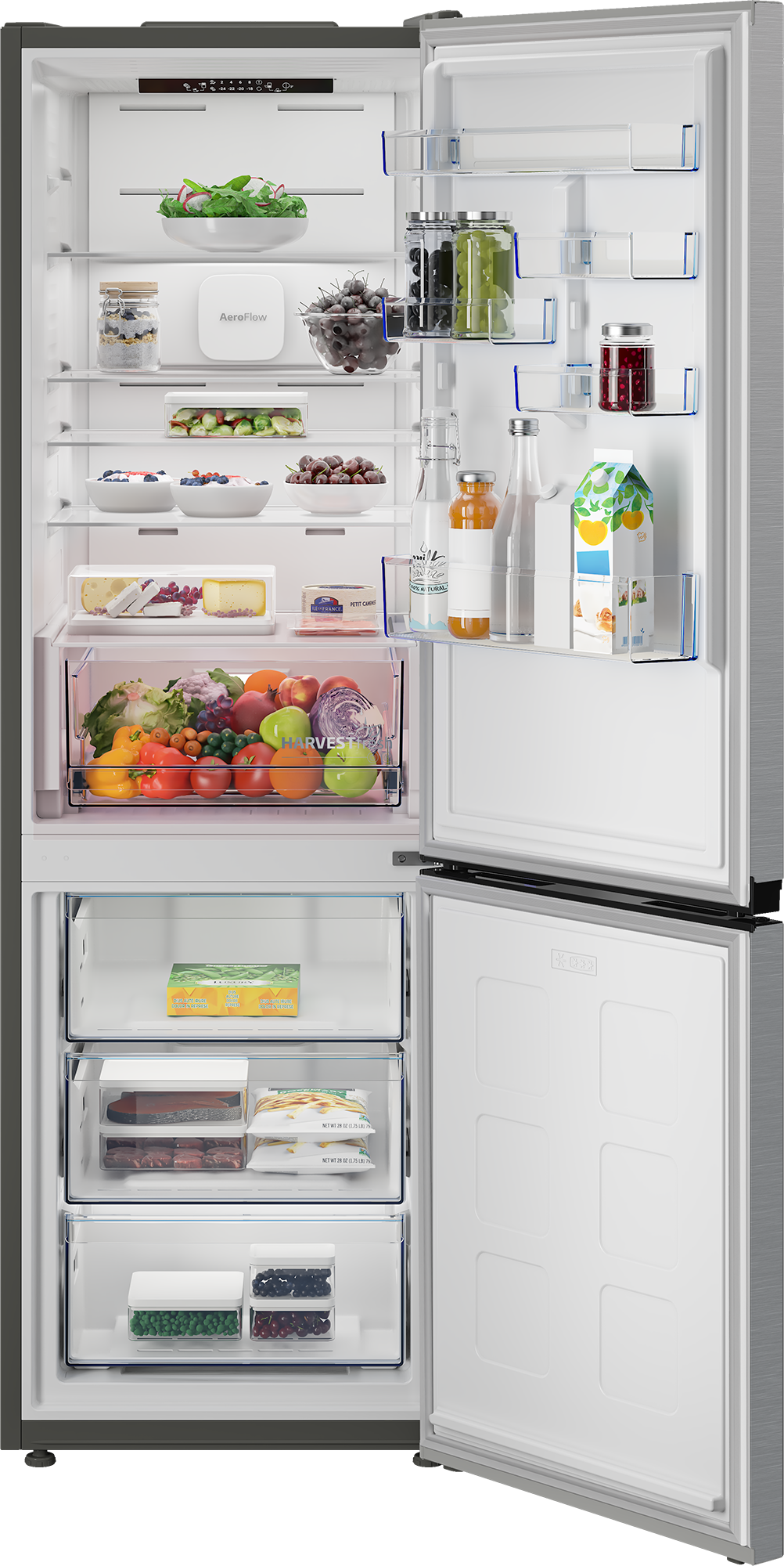 BEKO Kühl-/Gefrierkombination »B5RCNA376HXB« 186,5 cm hoch 59,5 cm breit Volle Kapazität – ohne Abtauen