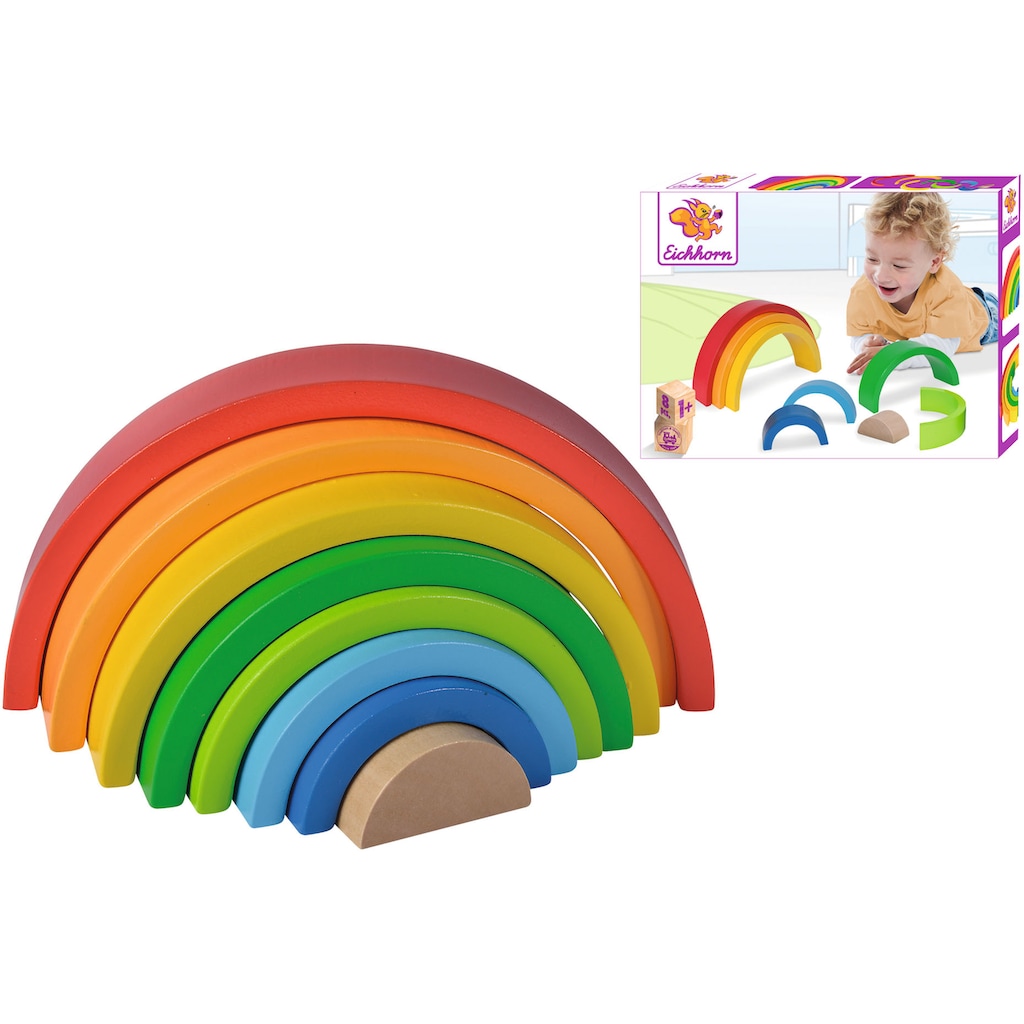 Eichhorn Stapelspielzeug »Regenbogen«