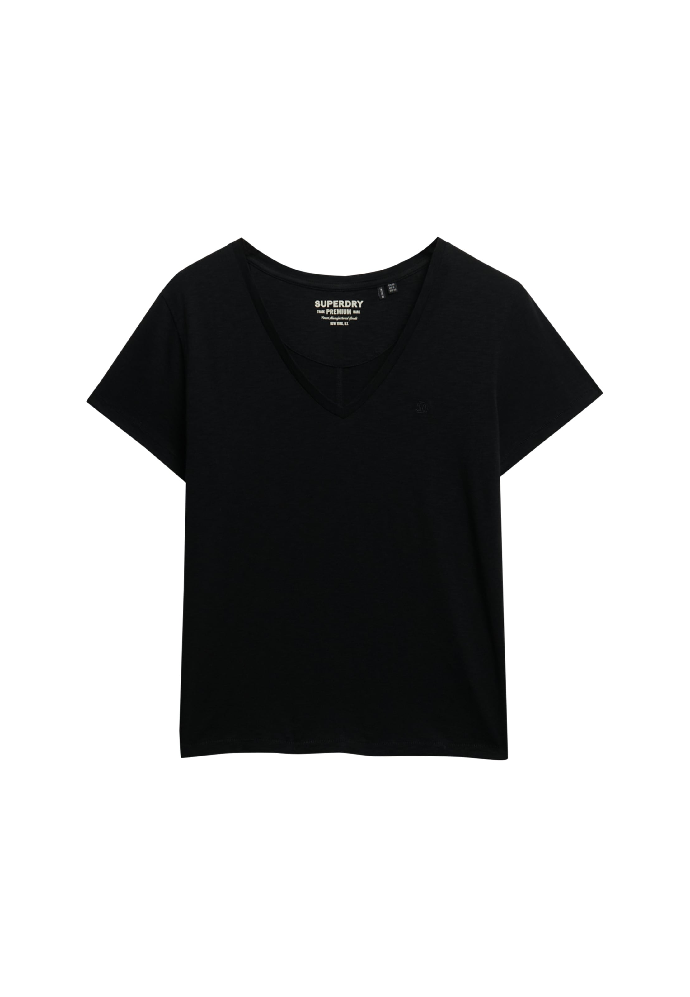 Superdry T-Shirt »STUDIOS SLUB EMB VEE TEE« Baumwollmischung, relaxed fit