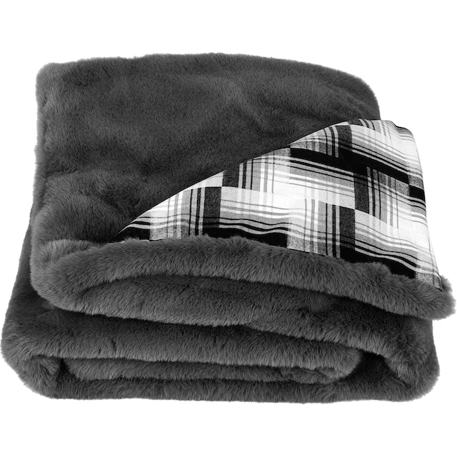 Star Home Textil Wohndecke »Amala«, mit weichem Karomuster, Kuscheldecke  online kaufen