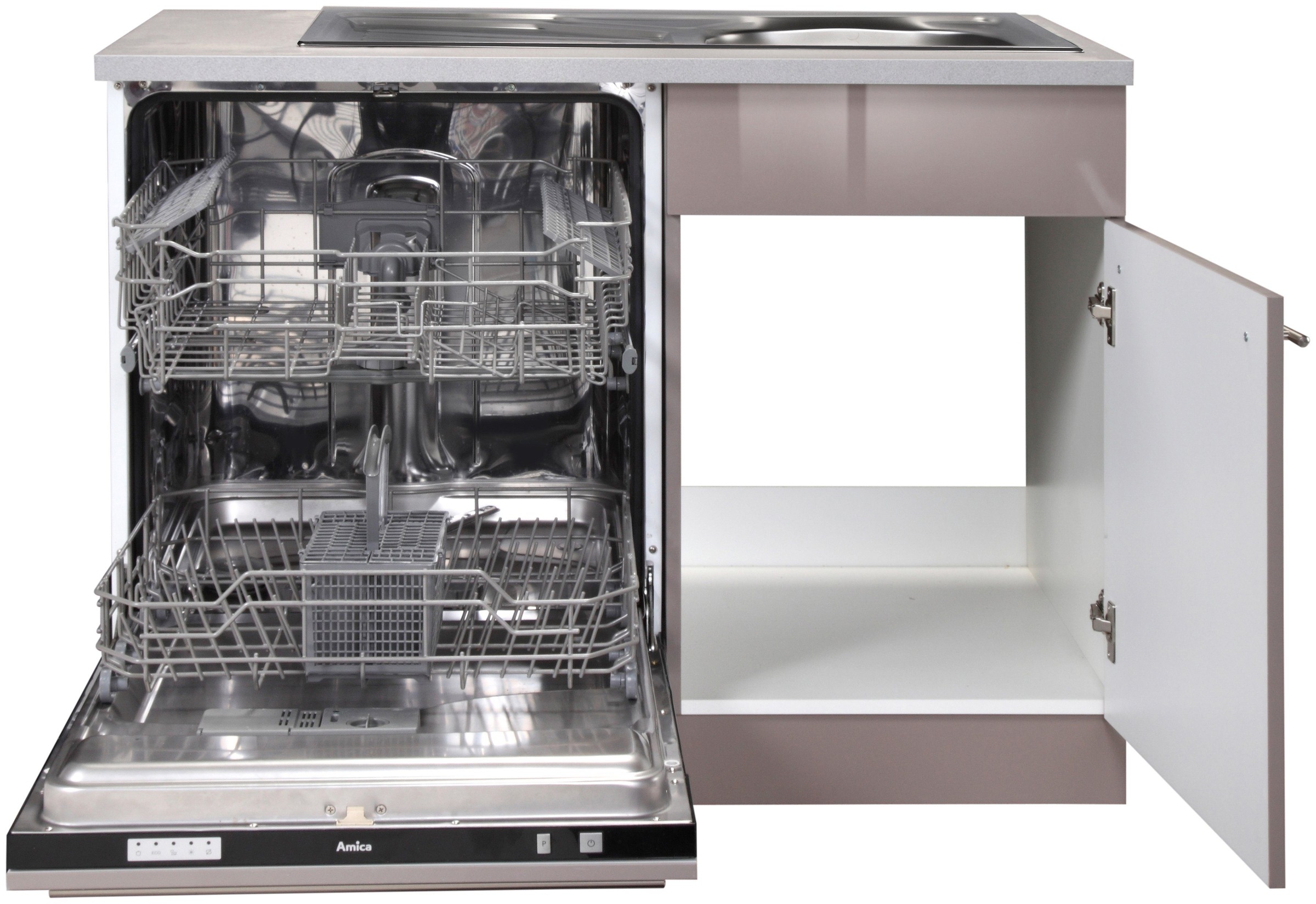 wiho Küchen Spülenschrank »Chicago« 110 cm breit, inkl. Tür/Sockel für Geschirrspüler