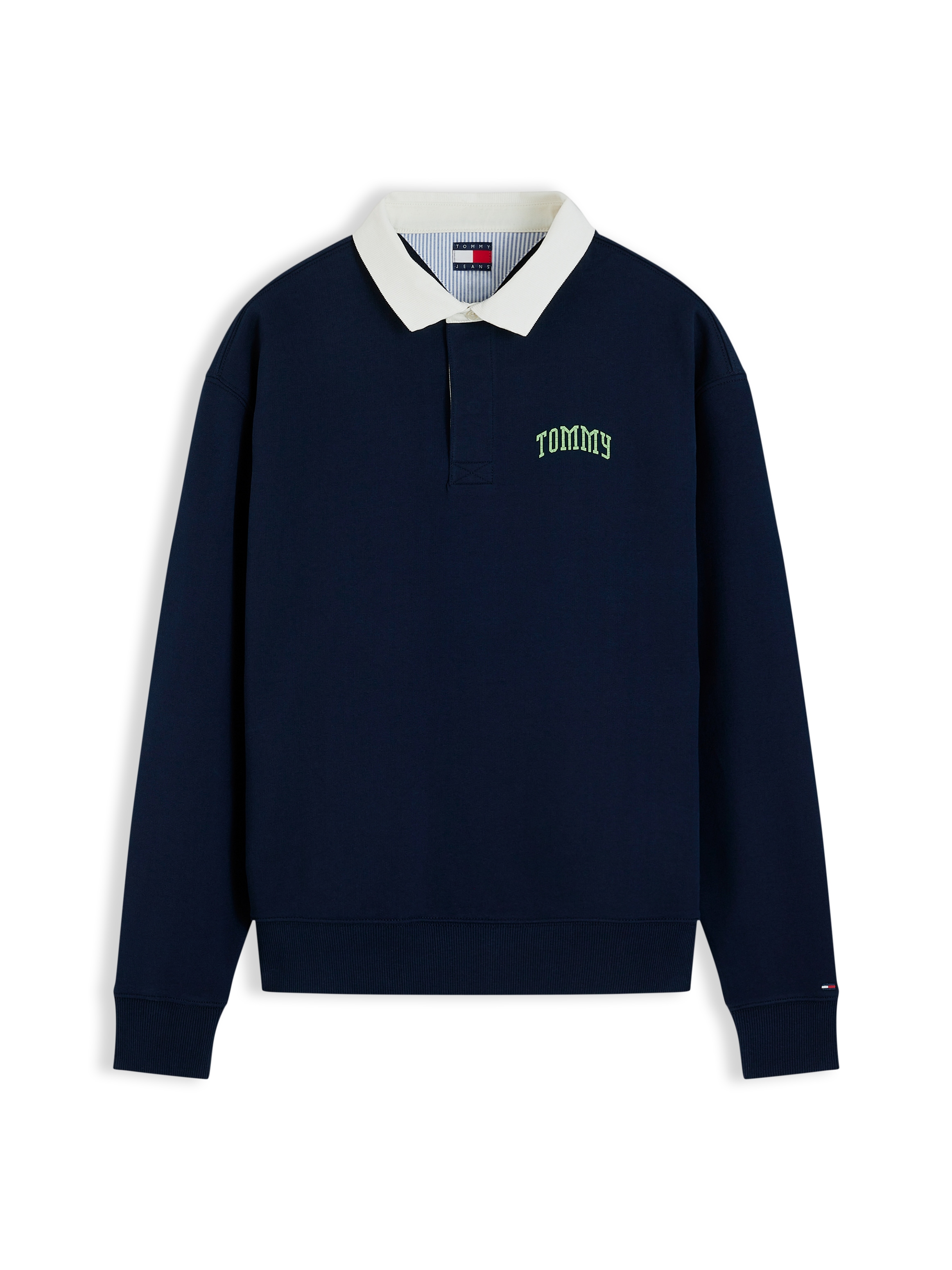 Tommy Jeans Sweatshirt »TJM RLX TOMMY RUGBY EXT«, aus Baumwoll-Terry, Polokragen, Relaxed Fit
