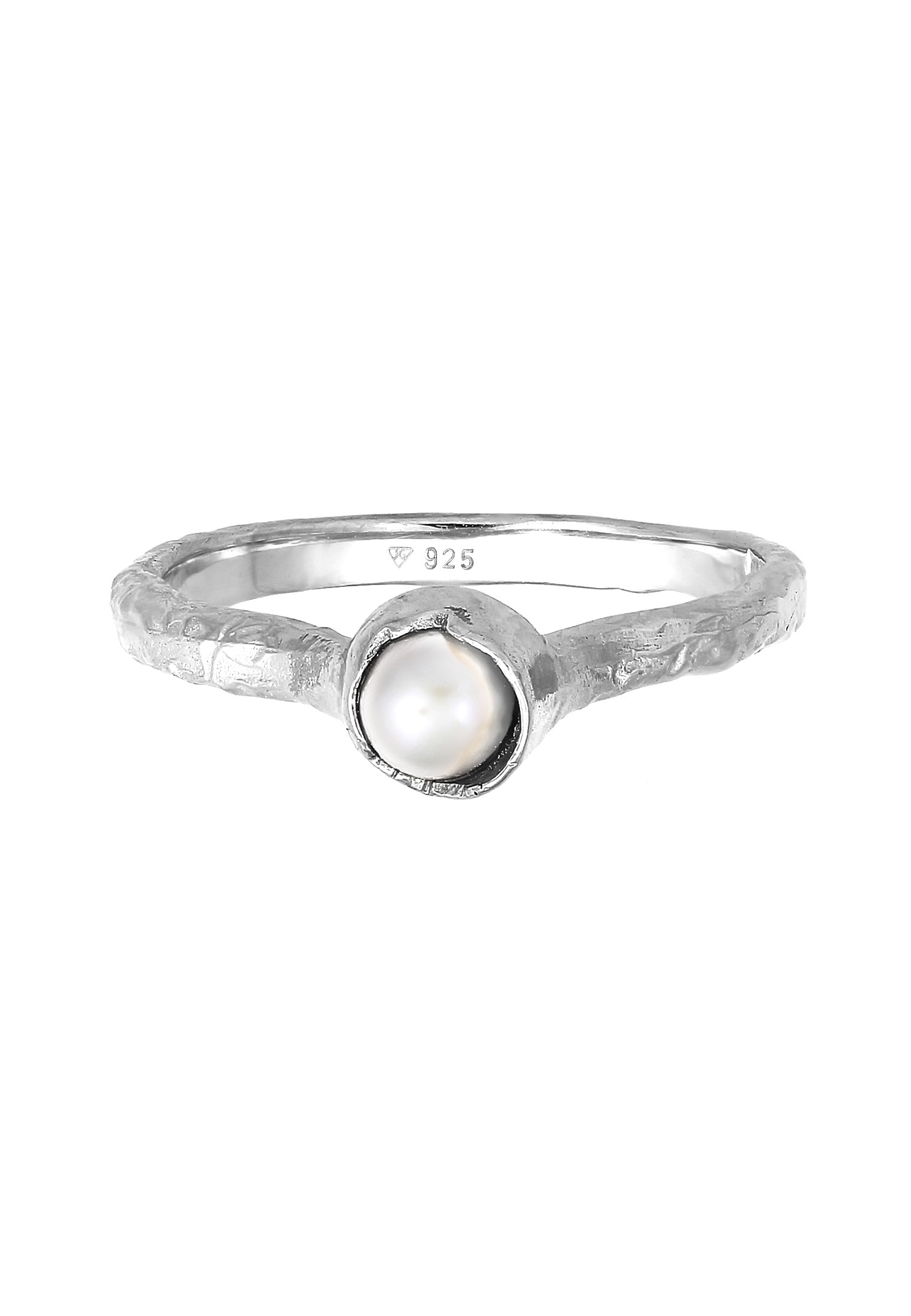 HAZE & GLORY Perlenring »Ring Stapelring Süsswasserperle - Mutiara 925 Silber«