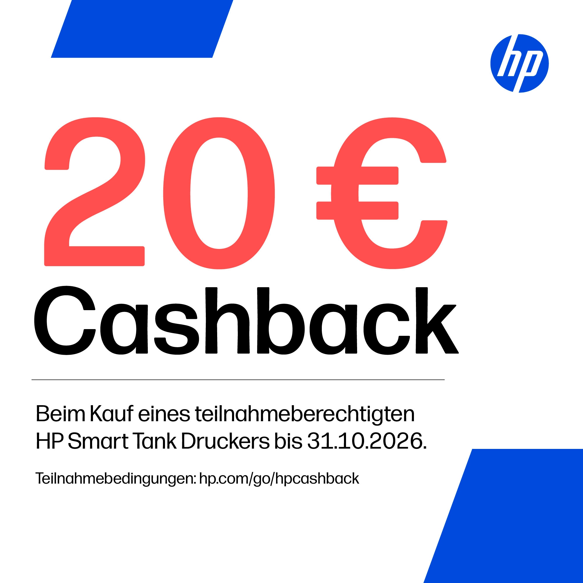 HP Multifunktionsdrucker »Smart Tank 7005« Bis zu 20€ Cashback sichern! Nur bis zum 31.10.2026