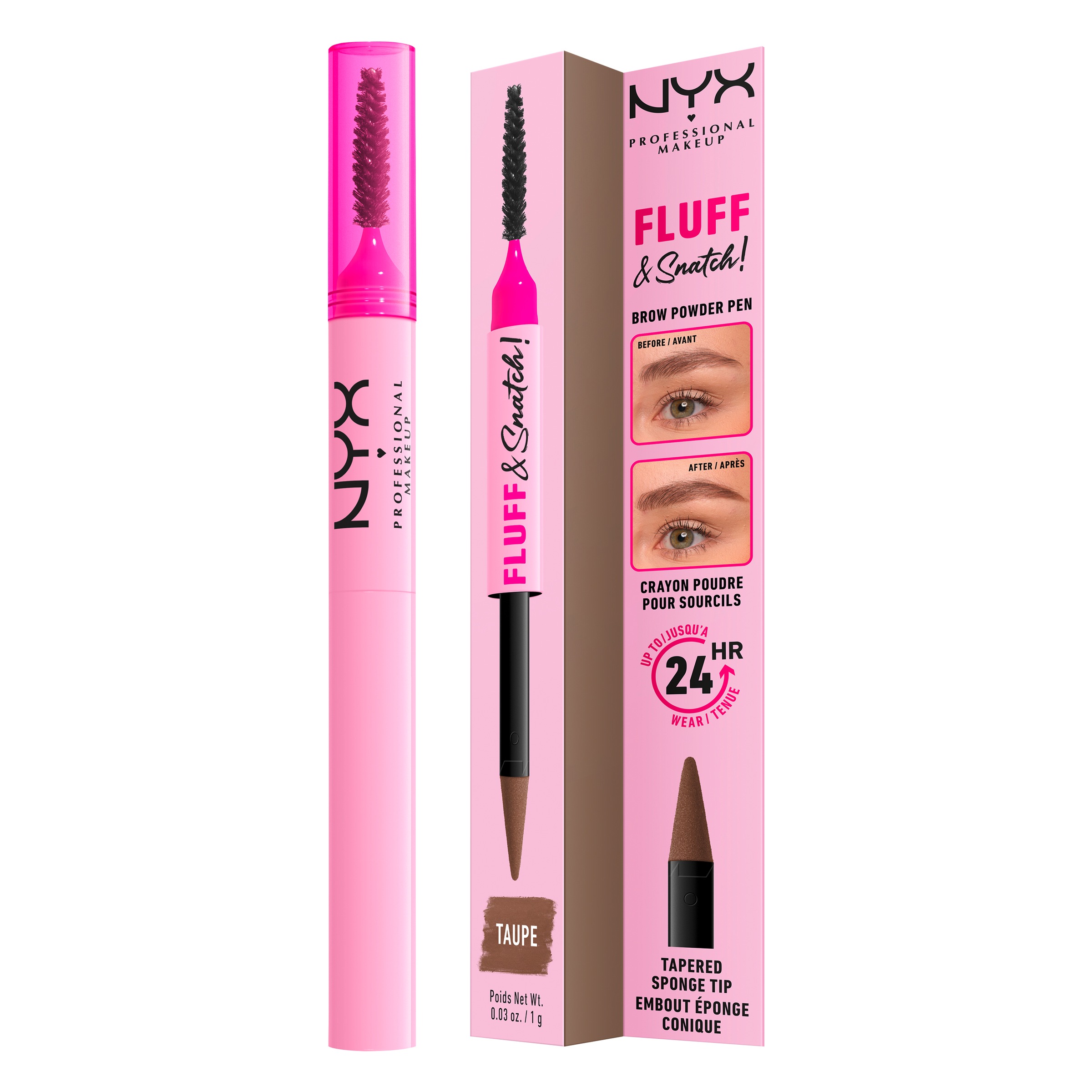 NYX PROFESSIONAL MAKEUP Augenbrauen-Stift »NYX Professional Makeup Fluff & Snatch Puder Augenbrauenstift«