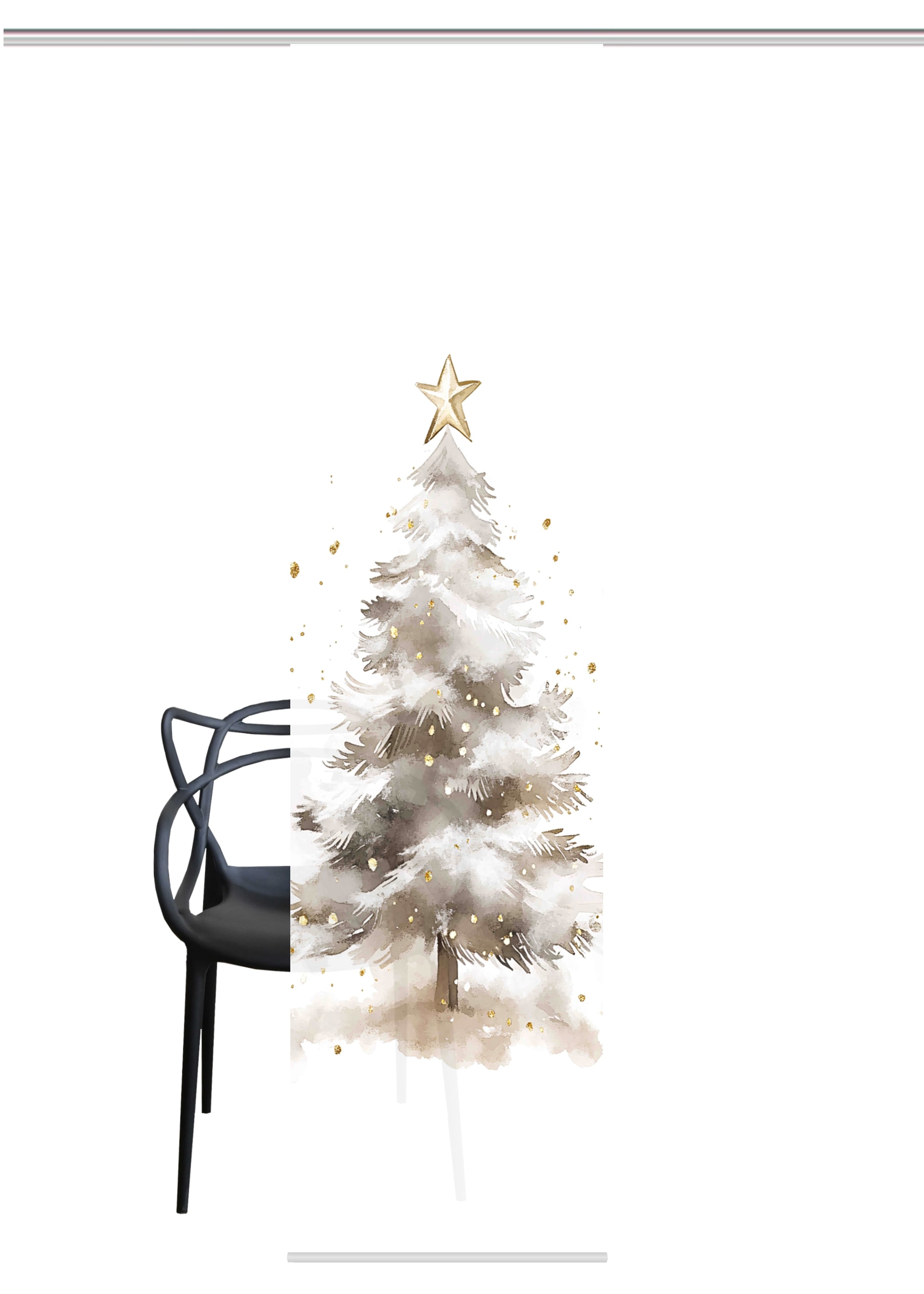 HOME WOHNIDEEN Schiebegardine »CHRISTMAS TREE« Paneelwagen 1 Stk. tlg. Schiebewand, Dekostoff, Digitaldruck