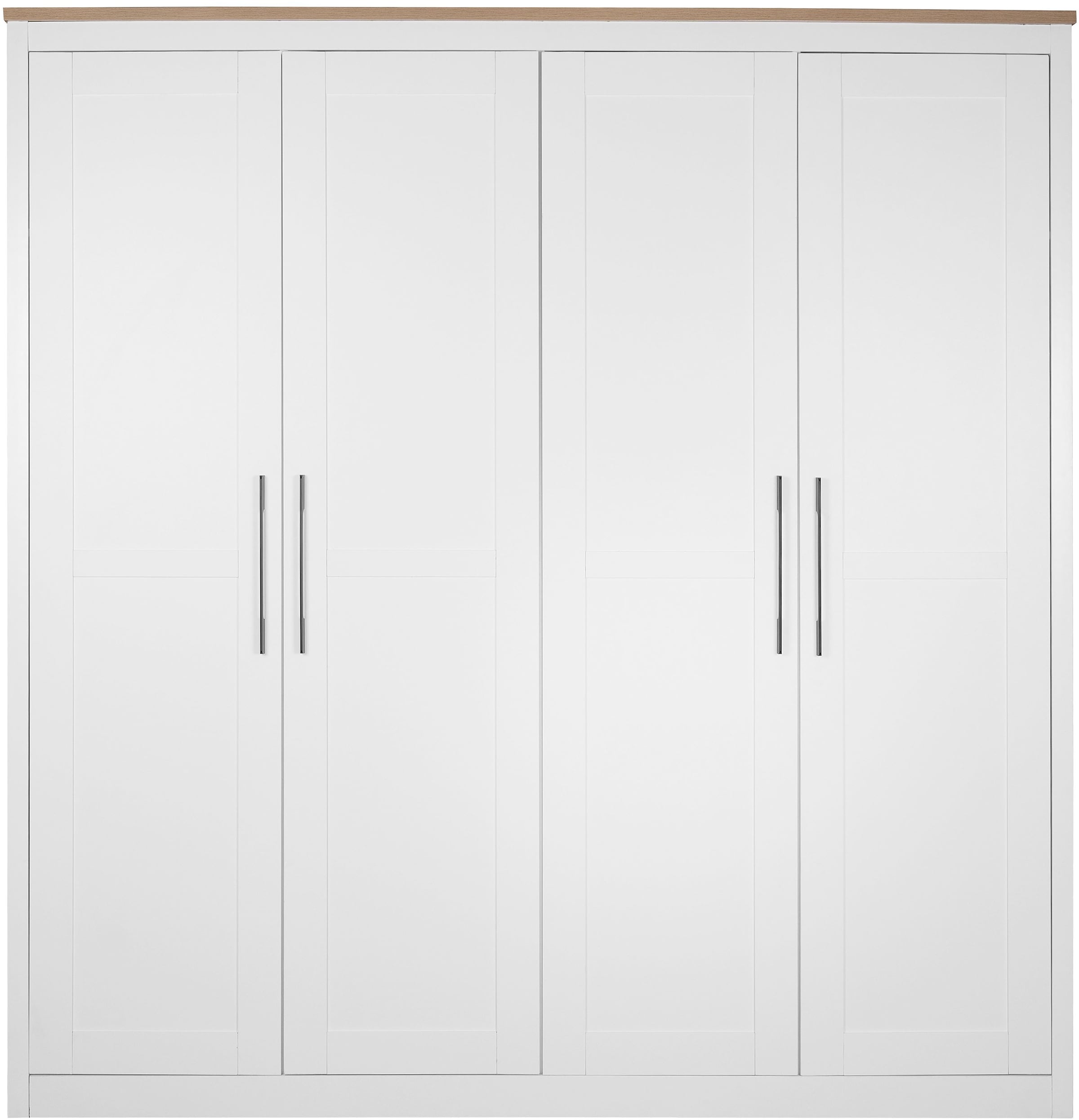 OTTO home Kleiderschrank »Büsum Schlafzimmer Schrank« stabile robuste Bauweise mit optimaler Aufteilung,  Schlafzimmerschrank Landhaus Design Garderobe Schrank Bestseller