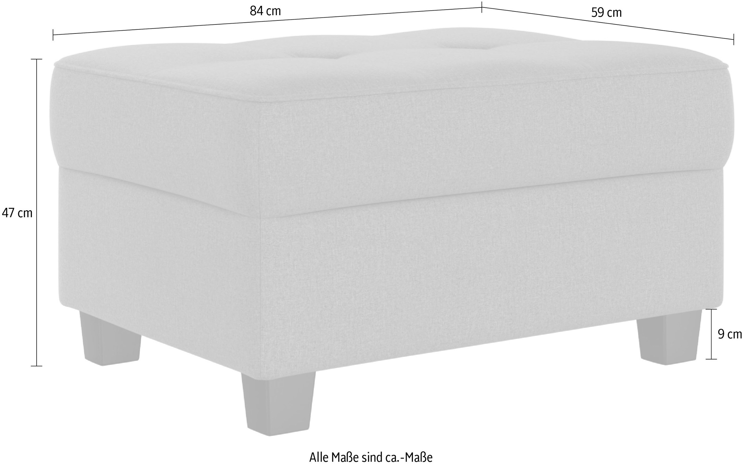 DOMO collection Polsterhocker »Florentina«