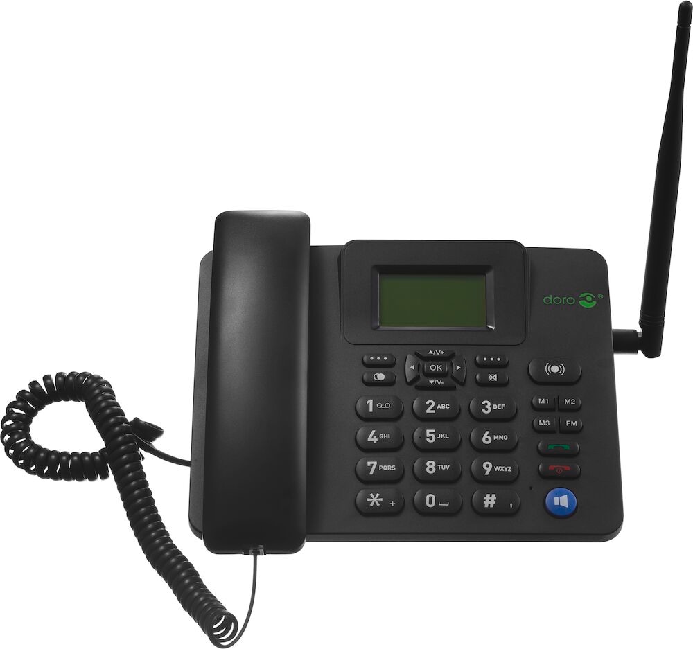 Doro Handy »4100H GSM Tisch Telefon«, Schwarz, 6,84 cm/2,694 Zoll, 0,08 GB Speicherplatz