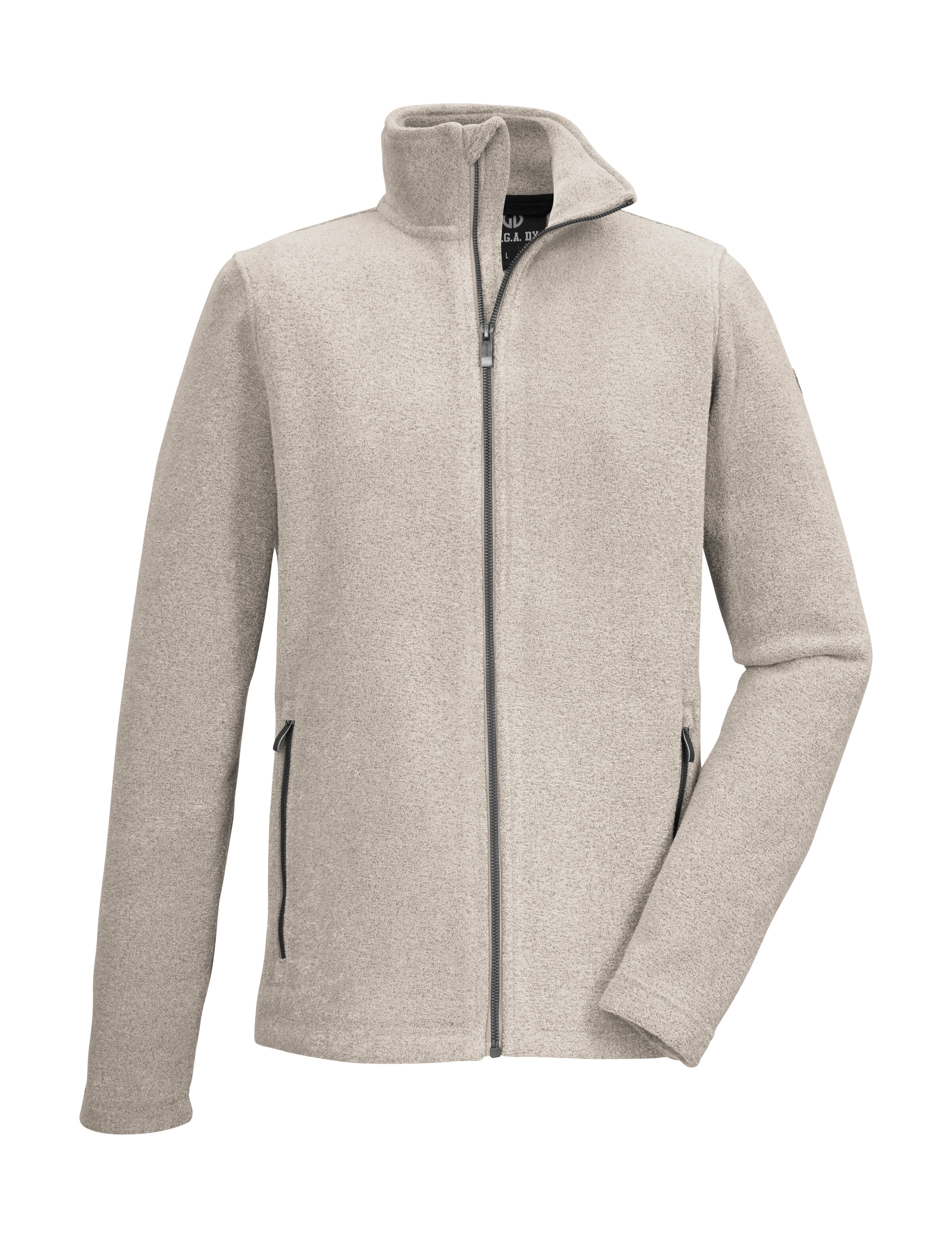 G.I.G.A. DX by killtec Fleecejacke »GS 5 MN KNTFLC JCKT« Strickfleecejacke, Melange-Optik, Reißverschlusstaschen, Kinnschutz