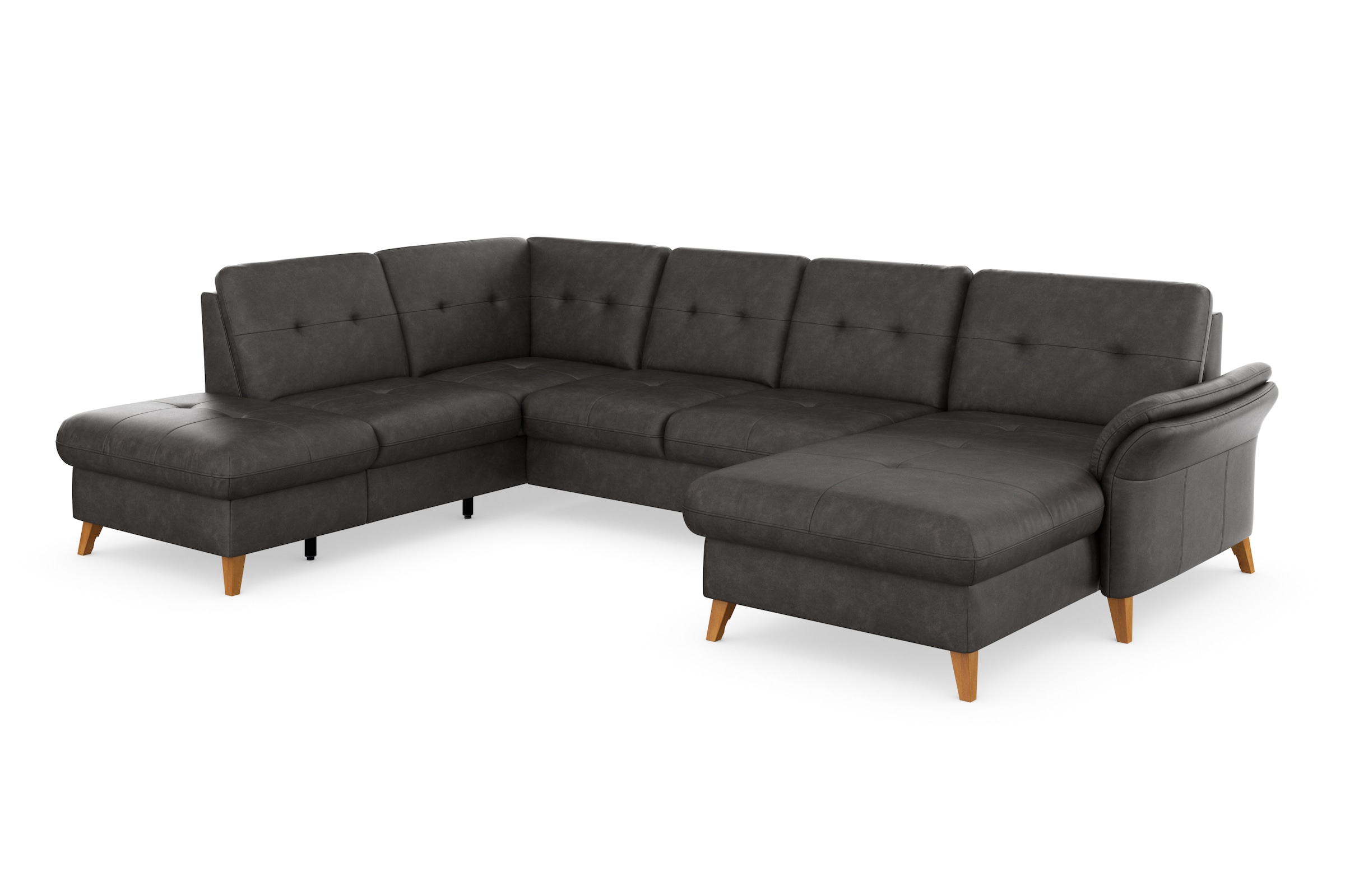 sit&more Wohnlandschaft »Göteborg«, inkl. Sitztiefenverstellung, wahlweise mit Bettfunktion & Bettkasten