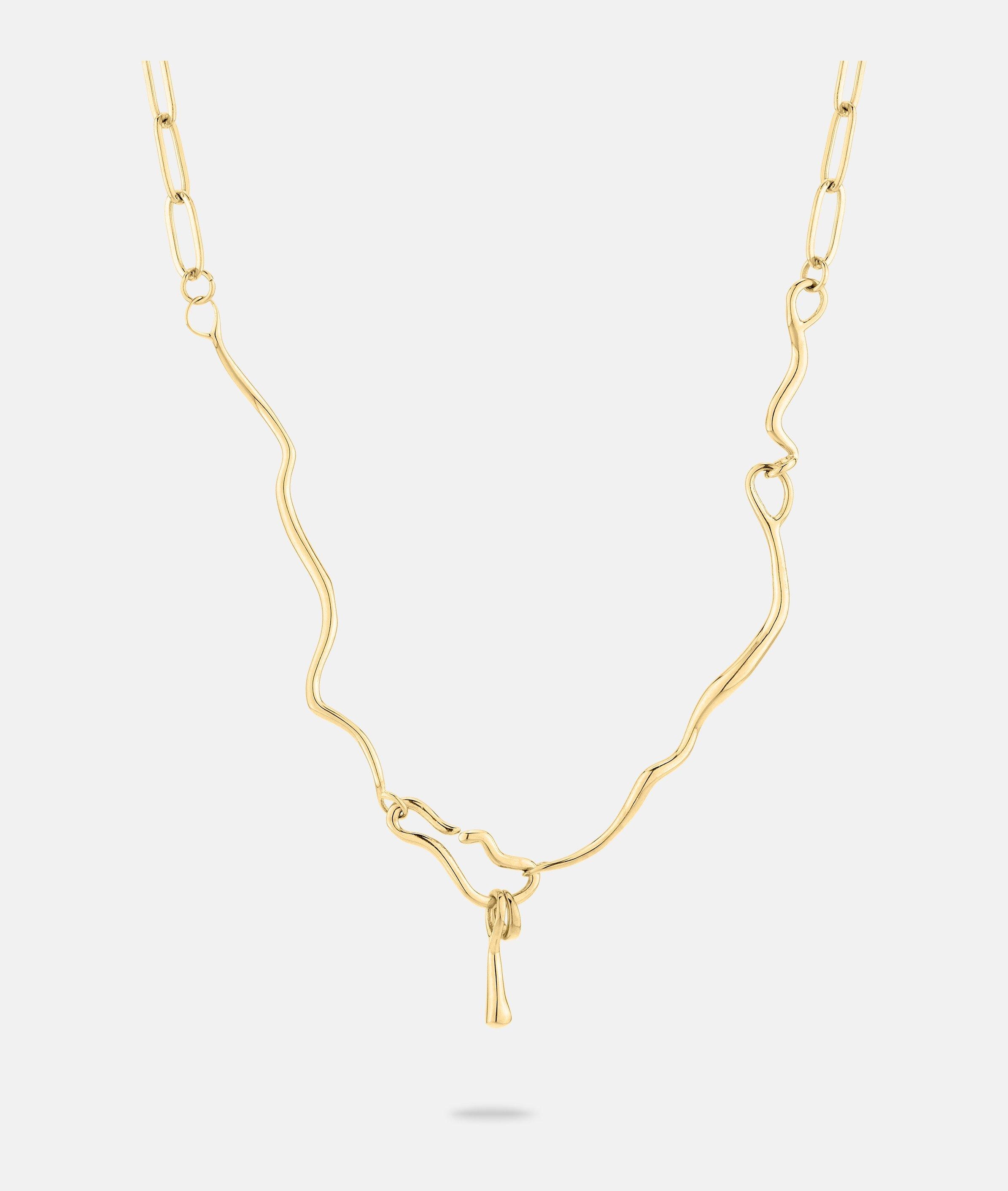 Liebeskind Berlin Kette mit Anhänger »Schmuck Geschenk Edelstahl Halskette The Melting Organic«