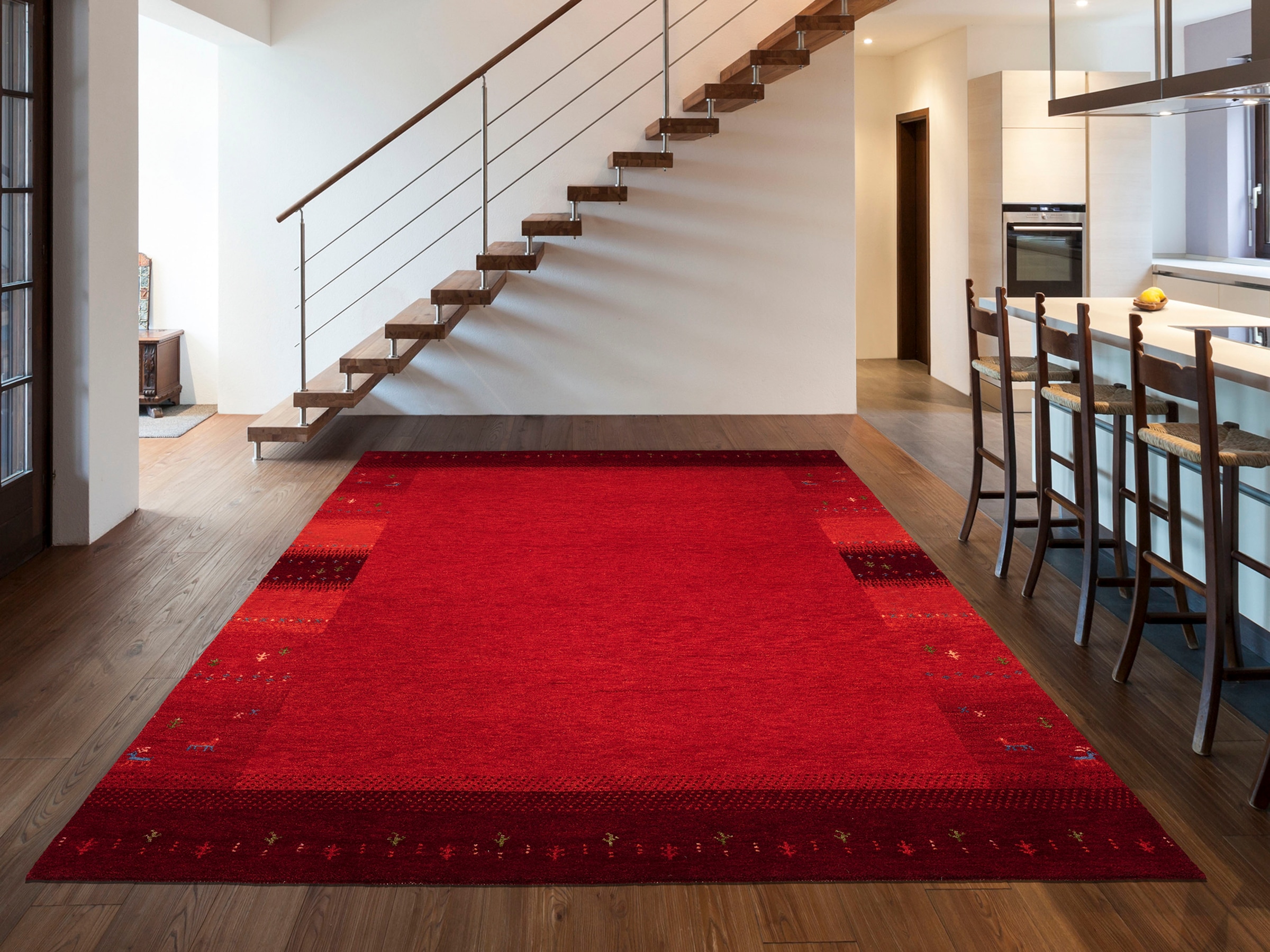 OCI DIE TEPPICHMARKE Wollteppich »INTENSE MALA« rechteckig 12 mm Höhe handgeknüpft, reine Schurwolle, fußwarm, Wohnzimmer