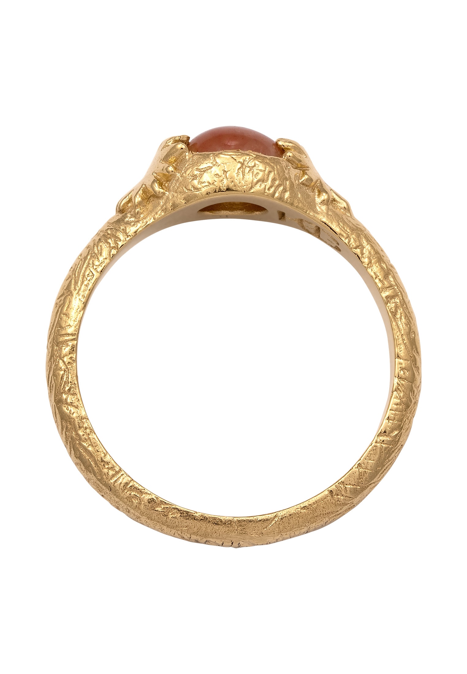 HAZE & GLORY Silberring »Ring Sonnenstein Orange 925 Sterling Silber - Sun Whisper«