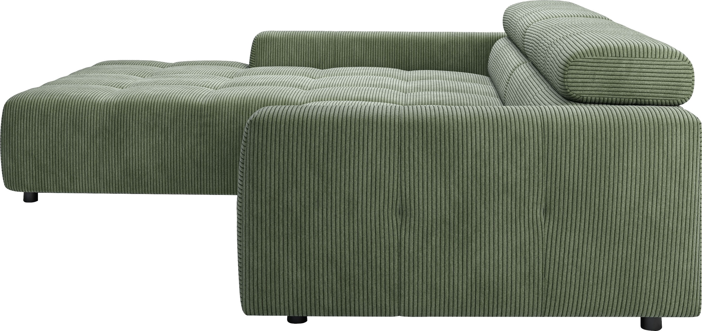 3C Candy Ecksofa »Denver auch mit Cord- und Easy care-Bezug,  Kopfteilverstellung L-Form« wahlweise. mit motorischer Sitztiefenverstellung