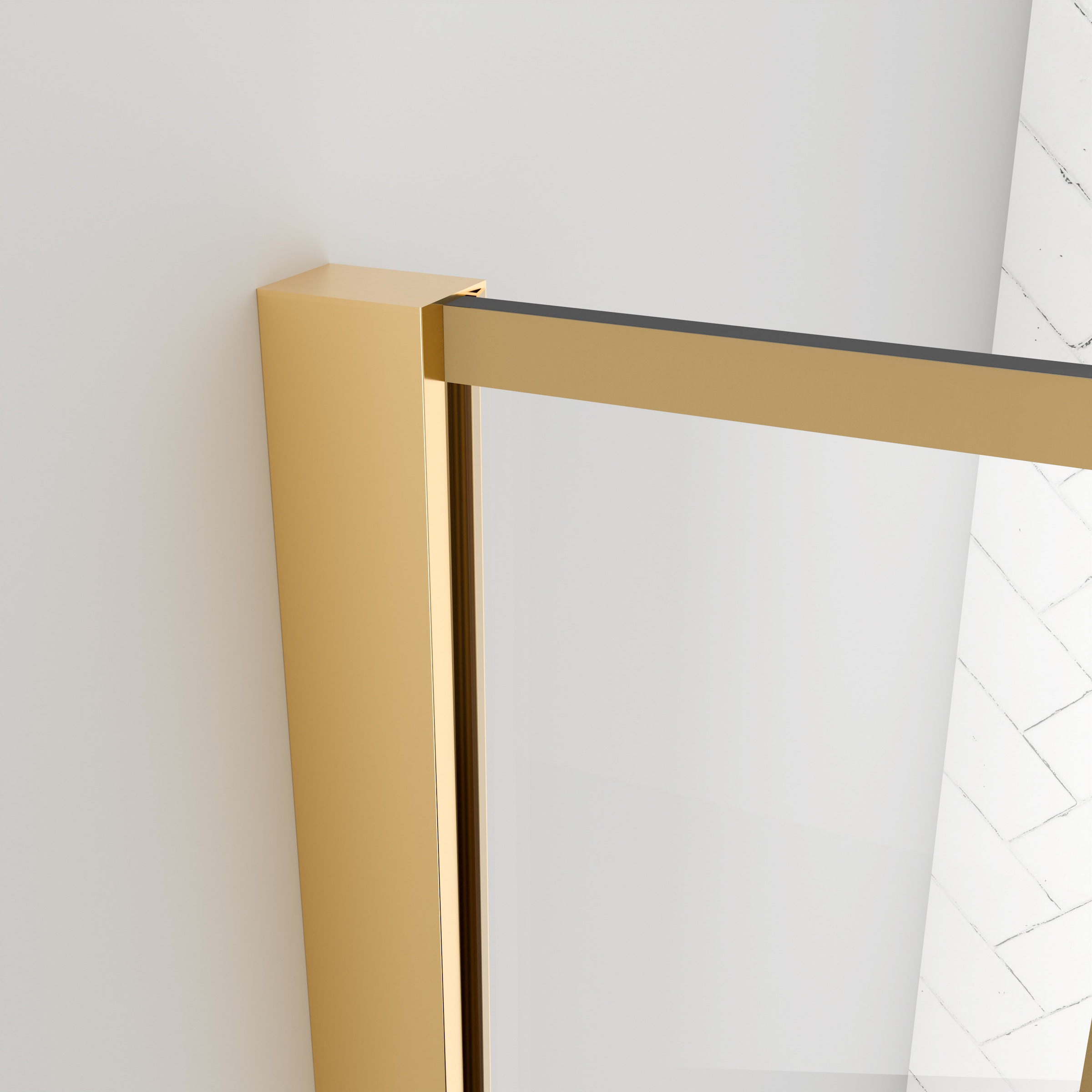 Marwell Walk-in-Dusche »Gallery«, mit goldenen Siebdruck