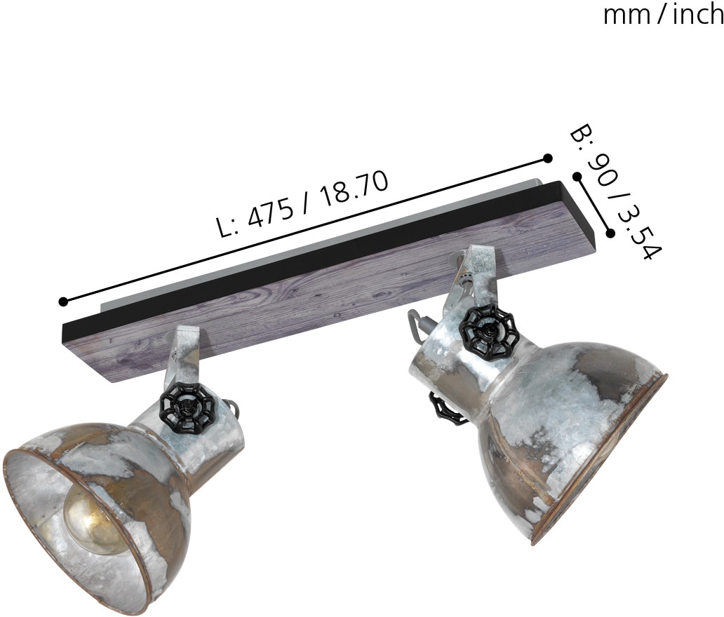 EGLO Deckenspot »BARNSTAPLE« E27 1 Stk. Deckenlampe
