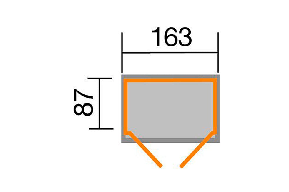 weka Gerätehaus »Garten-/Terrassenschrank 357 Gr.2«, natur, Satteldach, 14 mm