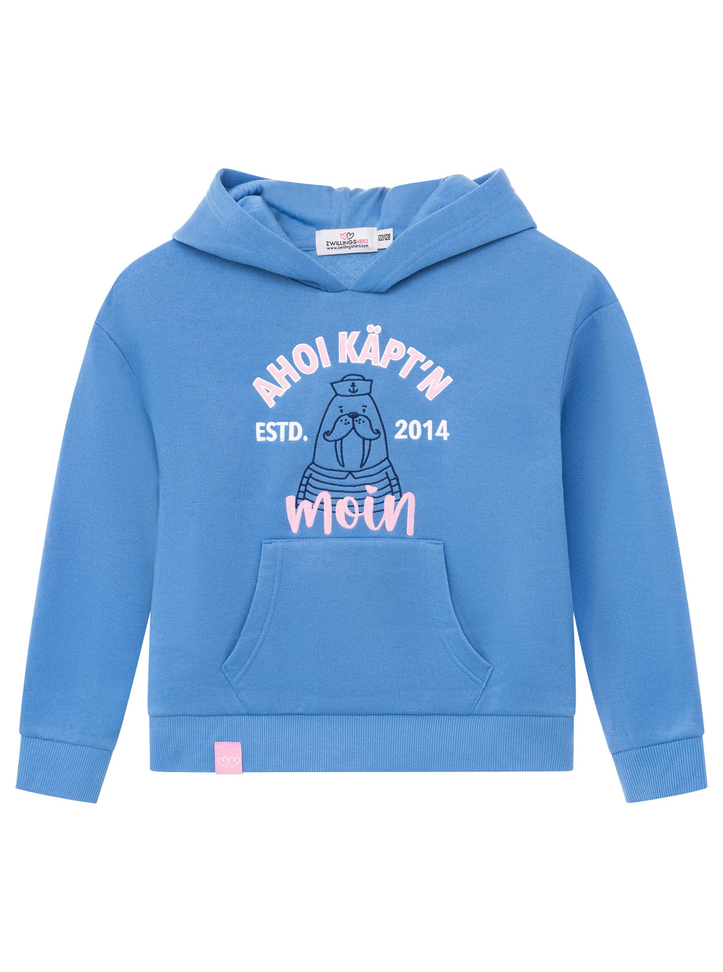 Zwillingsherz Hoodie »"Ahoi Käpt´n"«, Mini-Me,mit süßem Seehund mit Kapitänsmütze und Schriftzug
