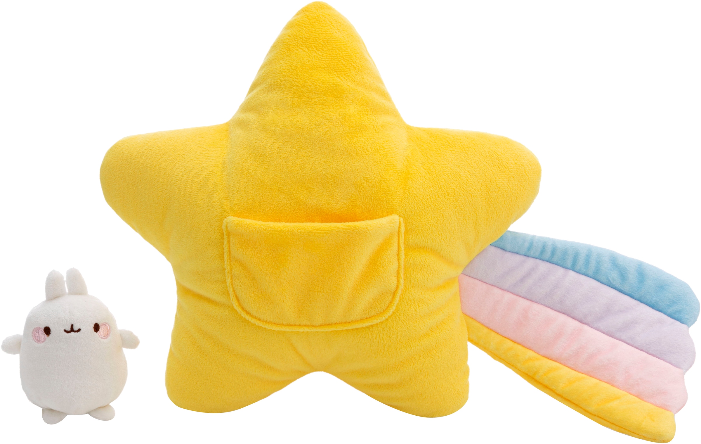 Nici Kuscheltier »Molang, Kissen Molang Sternschnuppe 40x28 cm«