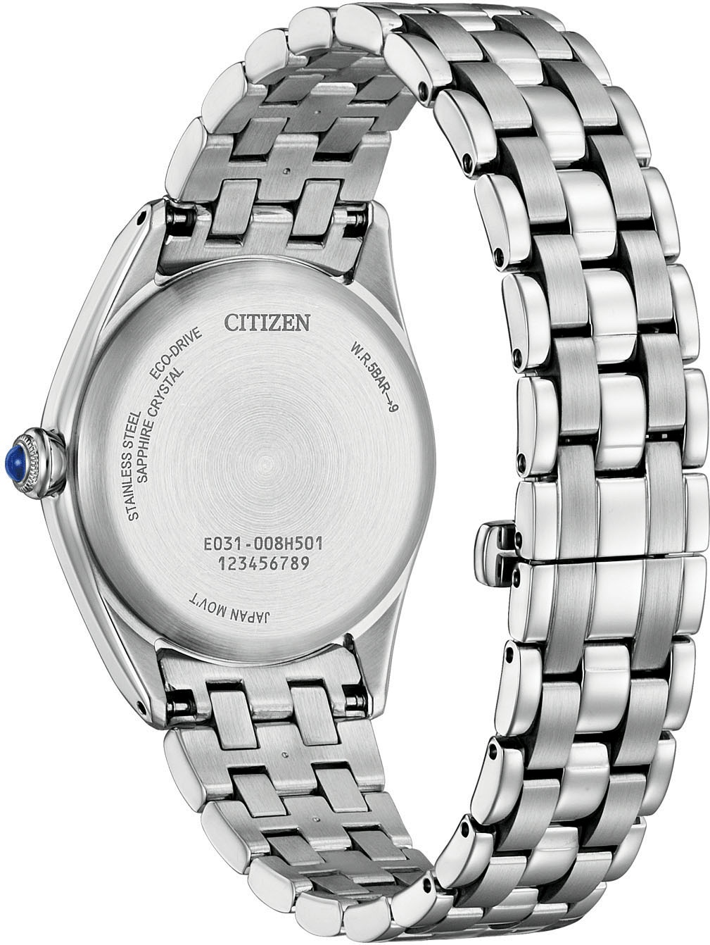 Citizen Solaruhr, Armbanduhr, Damenuhr, Edelstahlarmband, analog